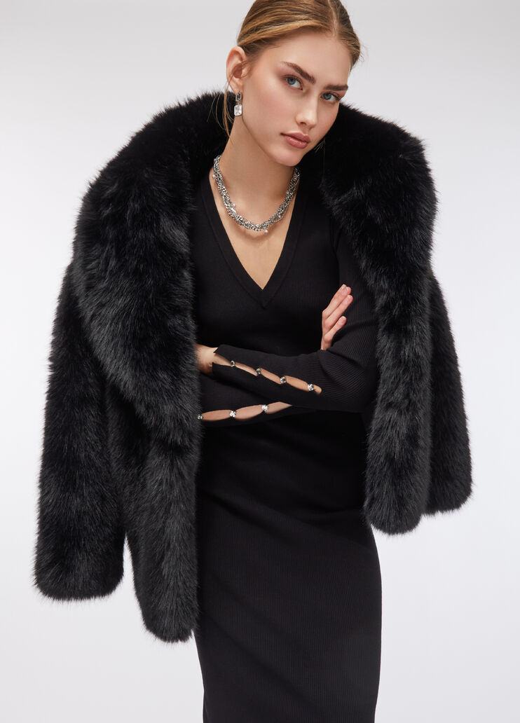 Robe en maille ornée de pierres noir Liu Jo - medium