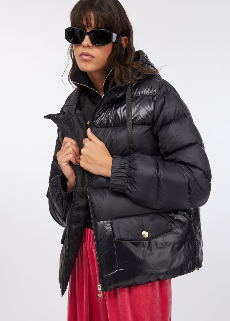Quilted nylon jacket black Liu Jo - large image number 2