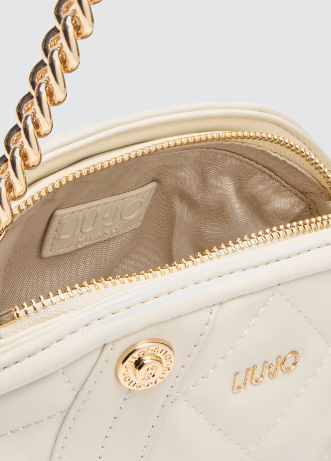 Quilted clutch bag cream Liu Jo - large image number 3