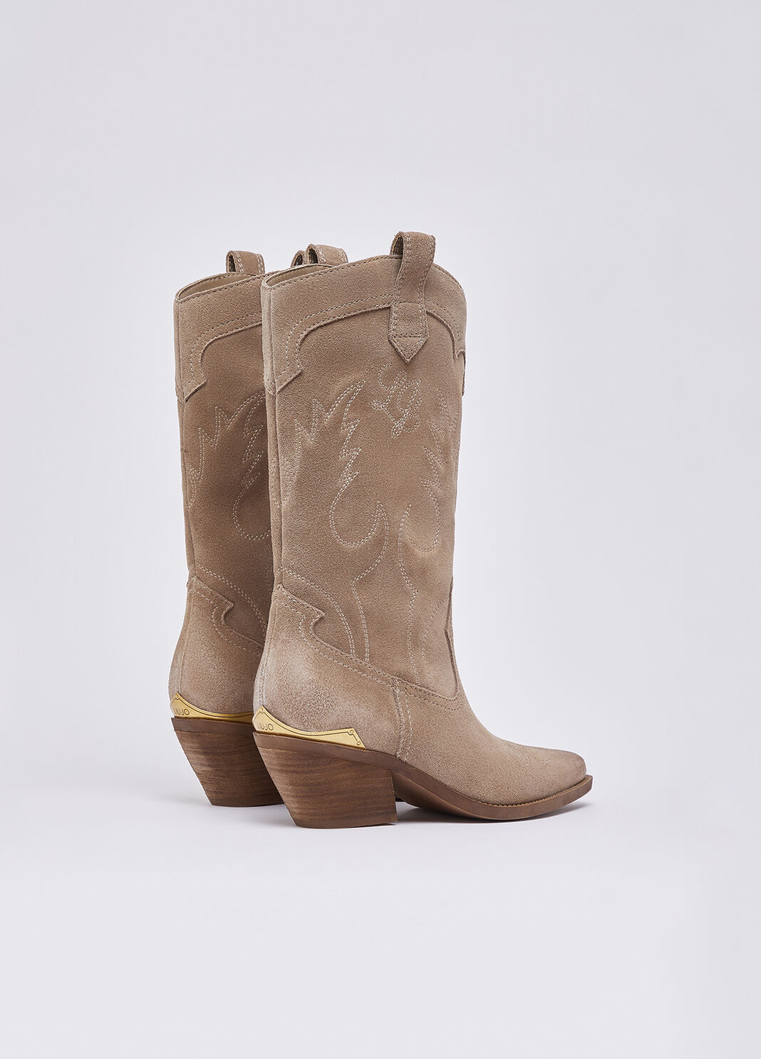 Suede cowboy boots havana Liu Jo - large image number 3