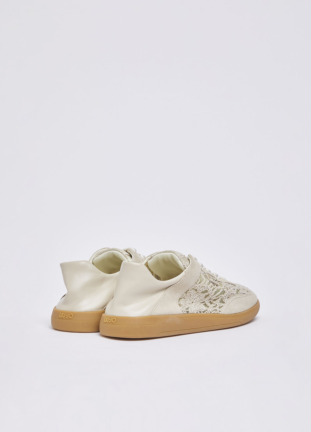 Sneakers avec broderie macram&eacute; beige Liu Jo - large image number 3