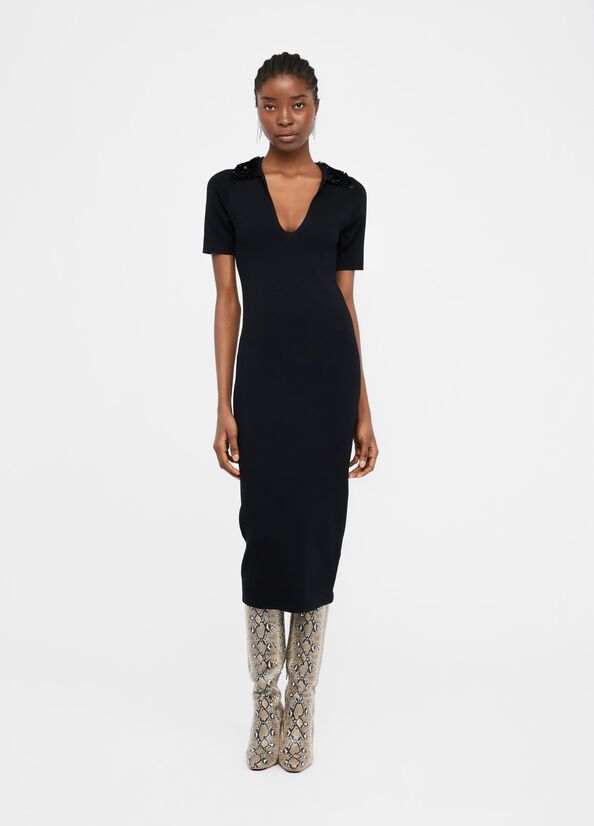 Robe avec paillettes noir Liu Jo - large image number 0