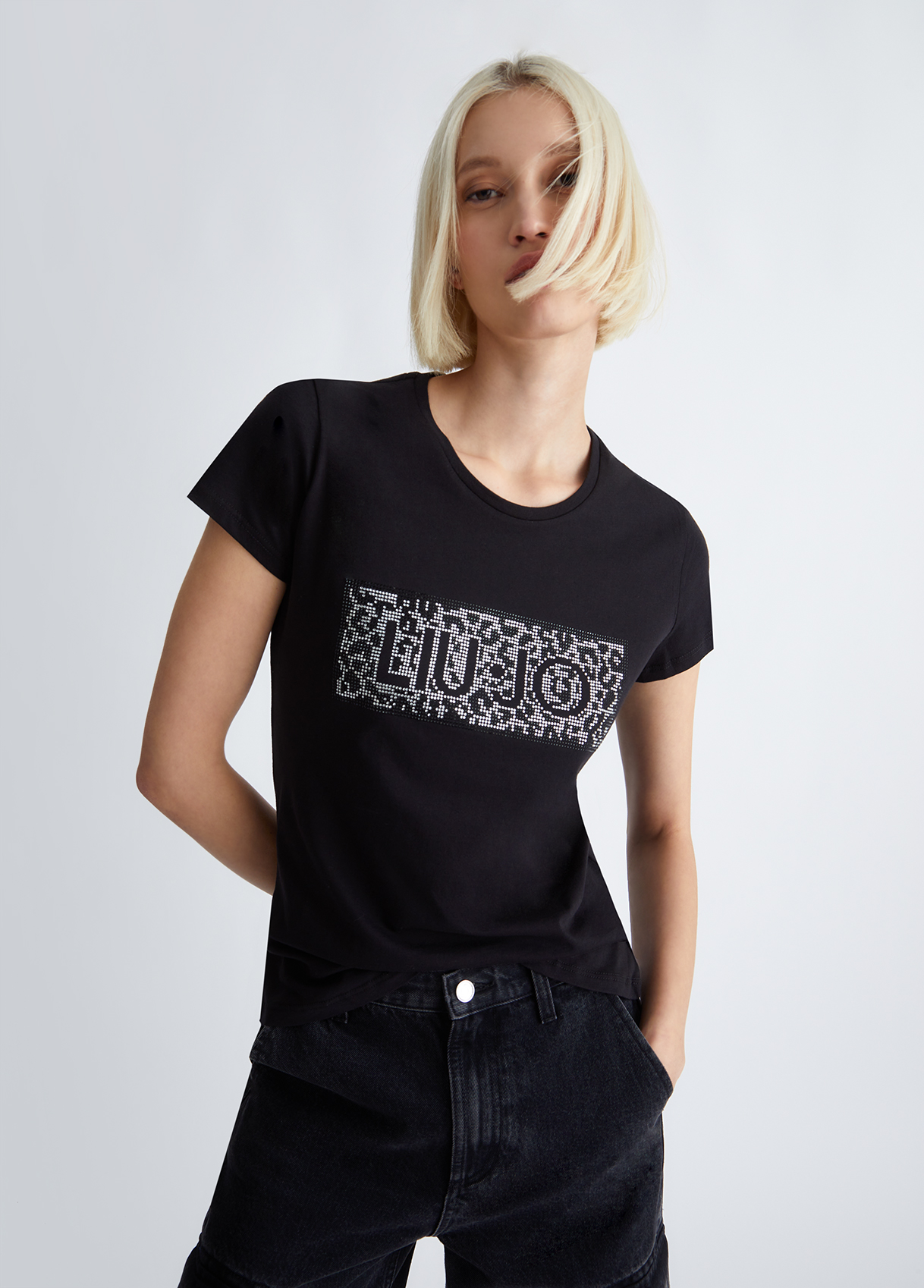 Liujo T-shirt Avec Logo Et Strass