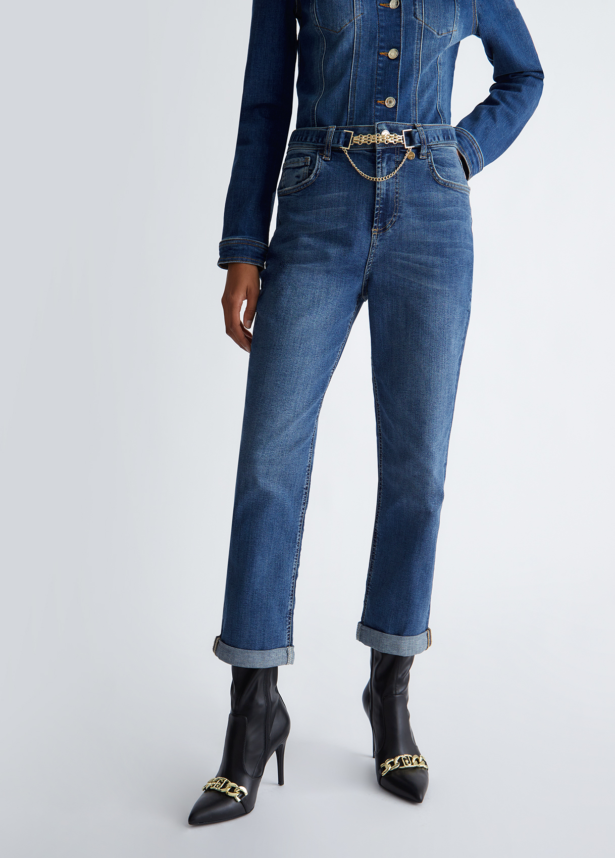 Liujo Jean Droit Avec Revers