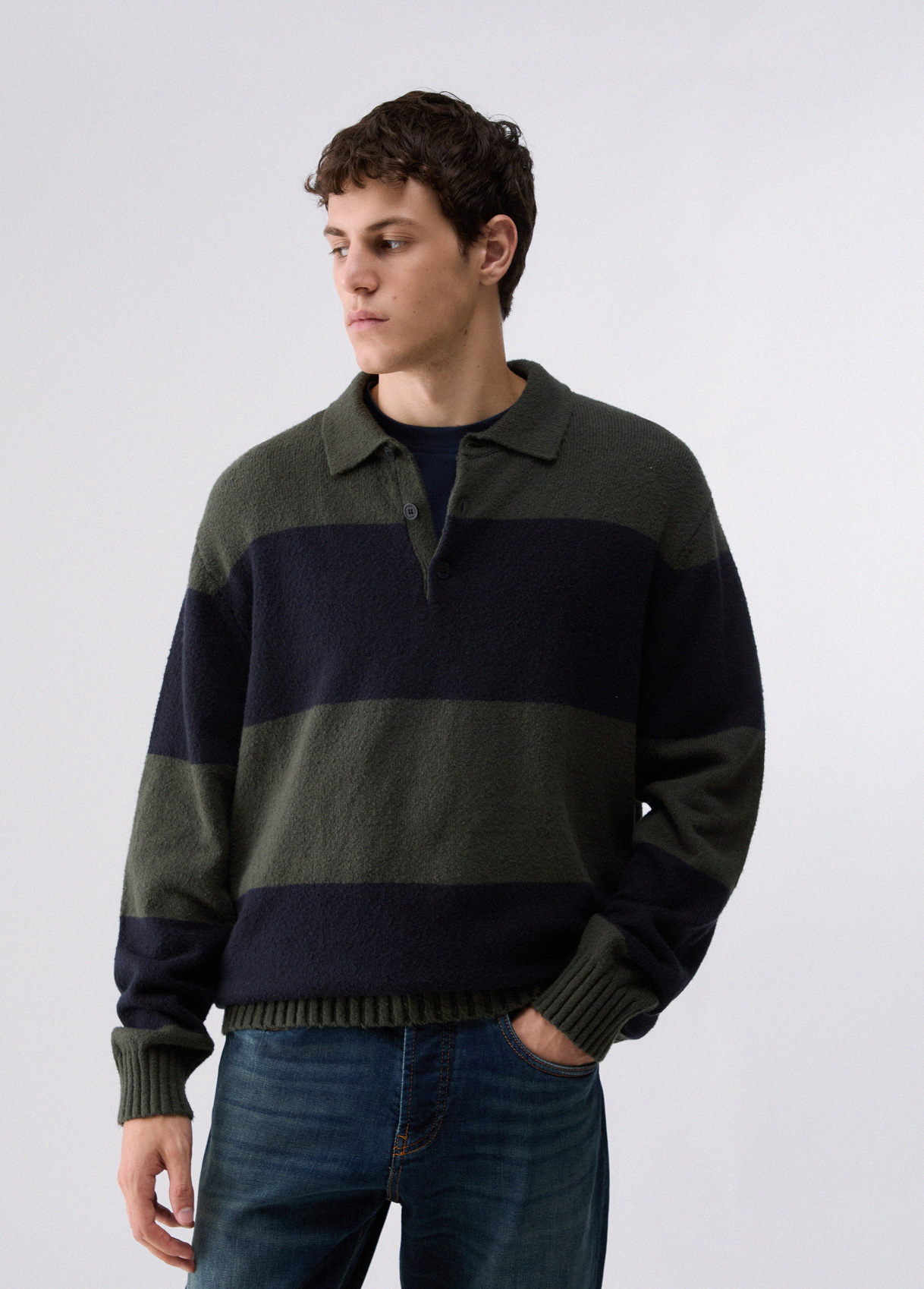 Liu Jo Striped Knit Polo