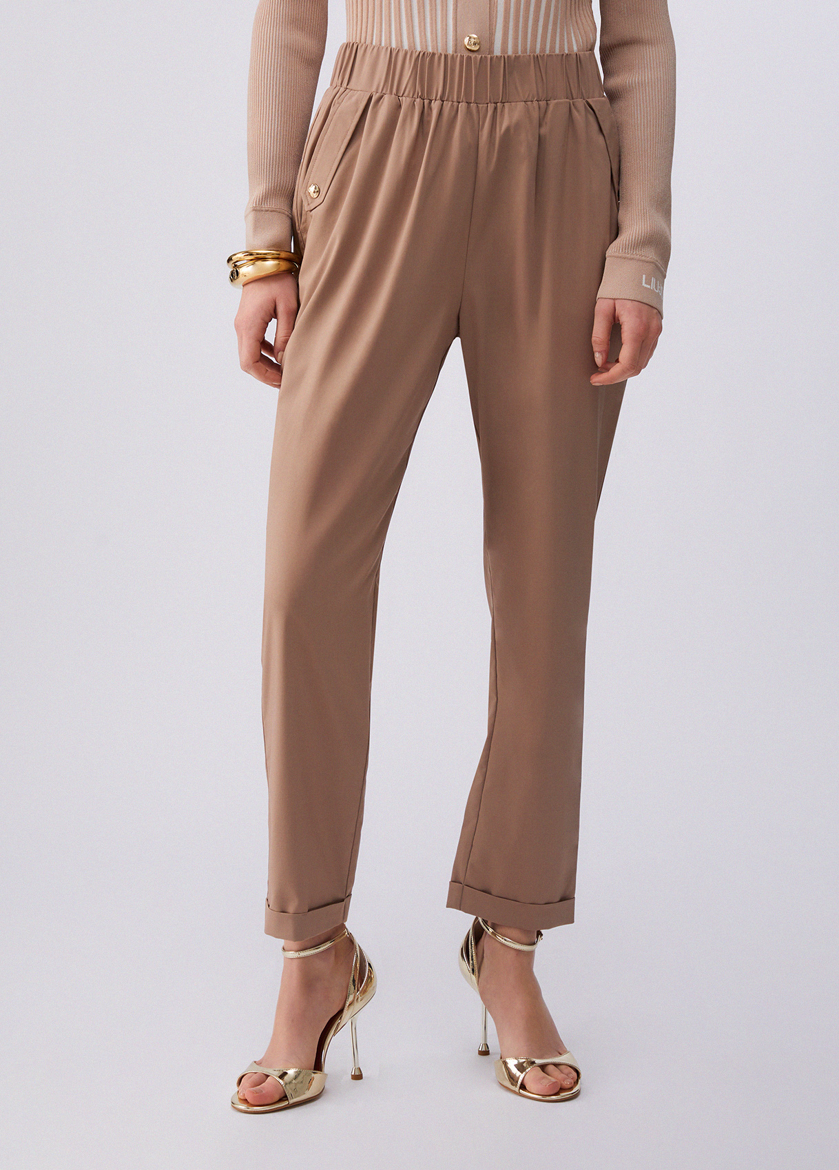 Liu Jo Slim-fit Trousers With Turn-ups