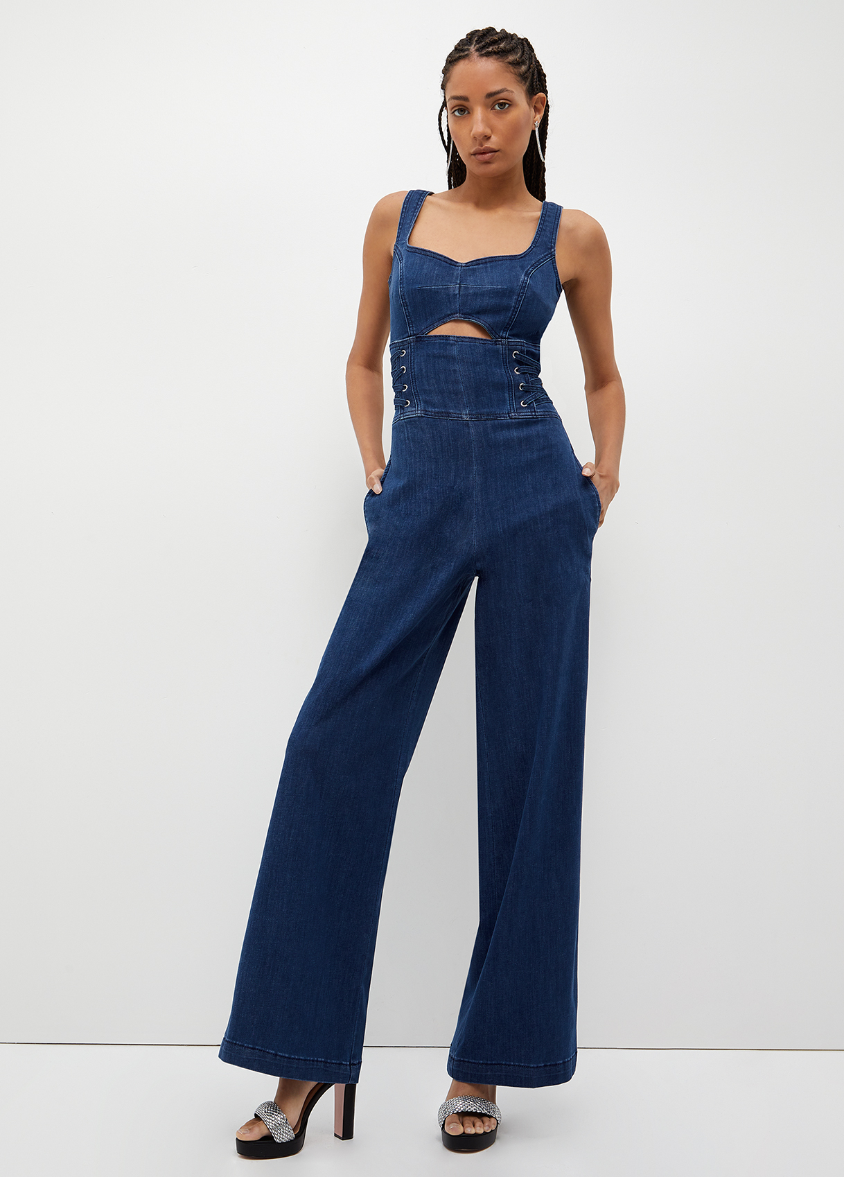 Liujo Combinaison En Toile Denim Extensible