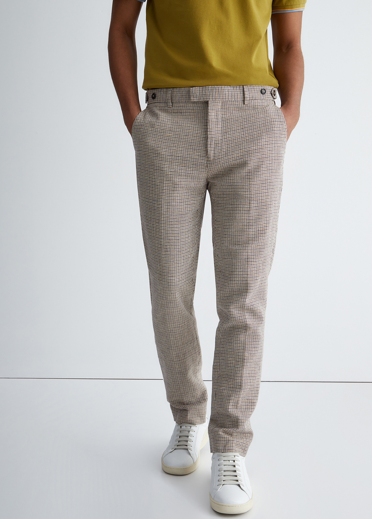 Liujo Pantalon Chino En Lin Et Coton