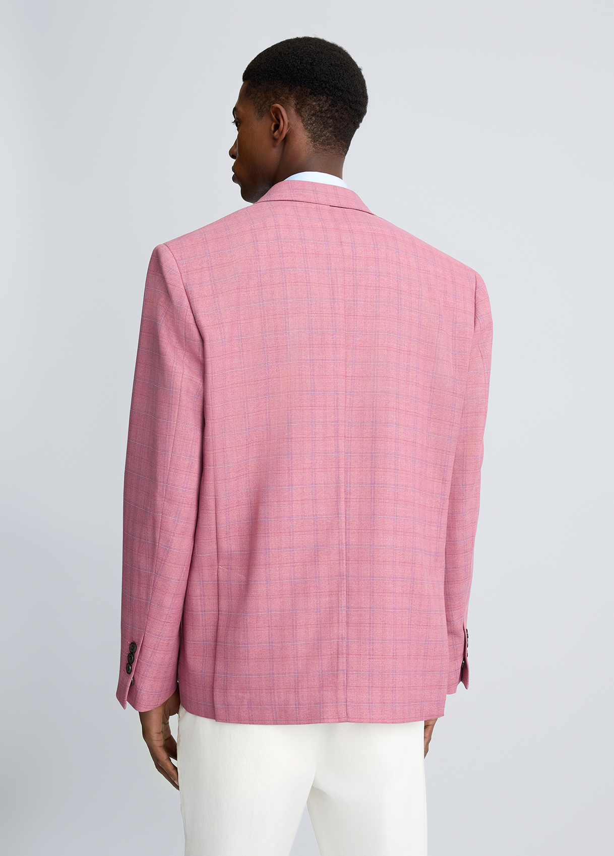 Double-breasted blazer colour purple check | Liu Jo