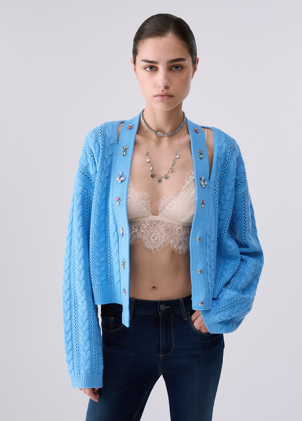 Liu Jo Cardigan With Jewel Embroidery