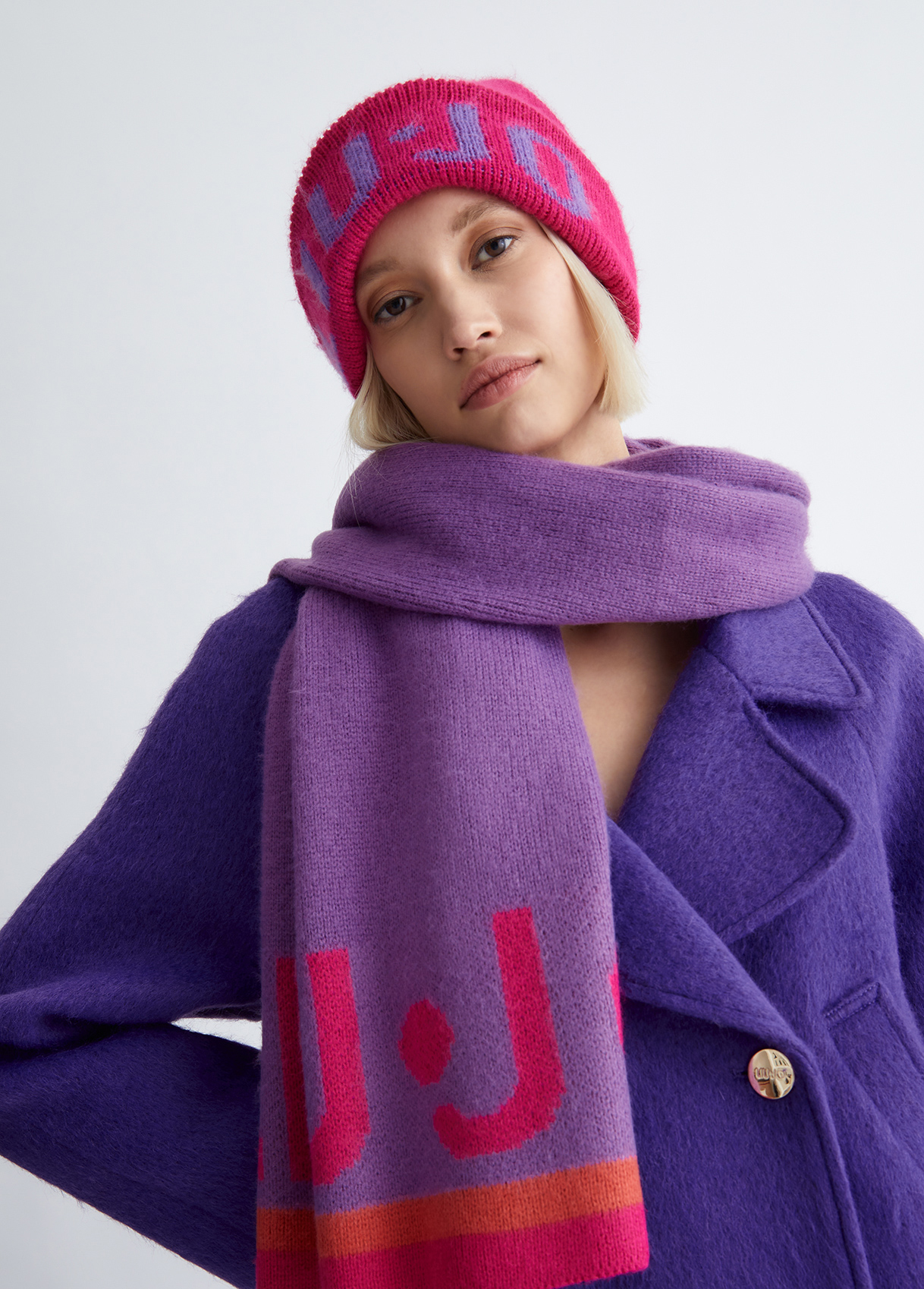 Liujo Bonnet Et Écharpe Avec Logo