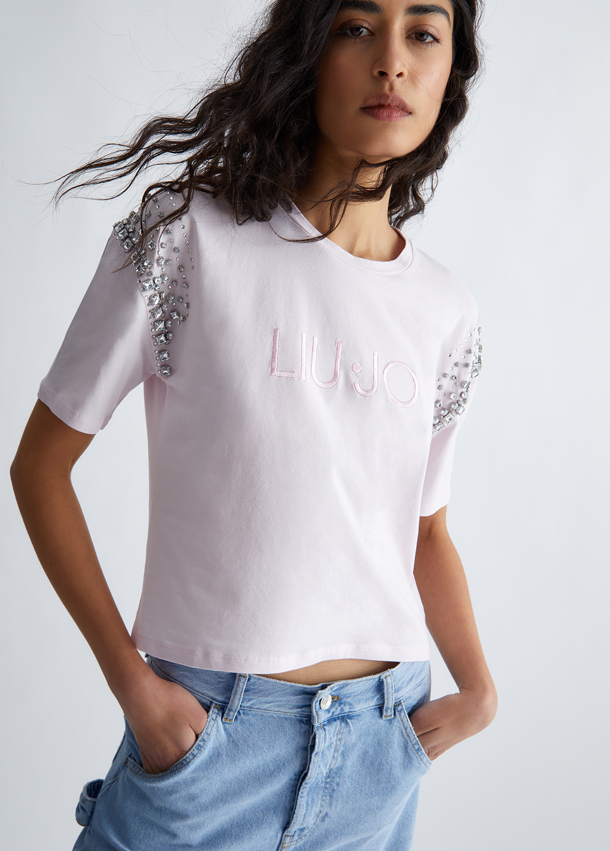 Liujo T-shirt Écoconçu Avec Strass