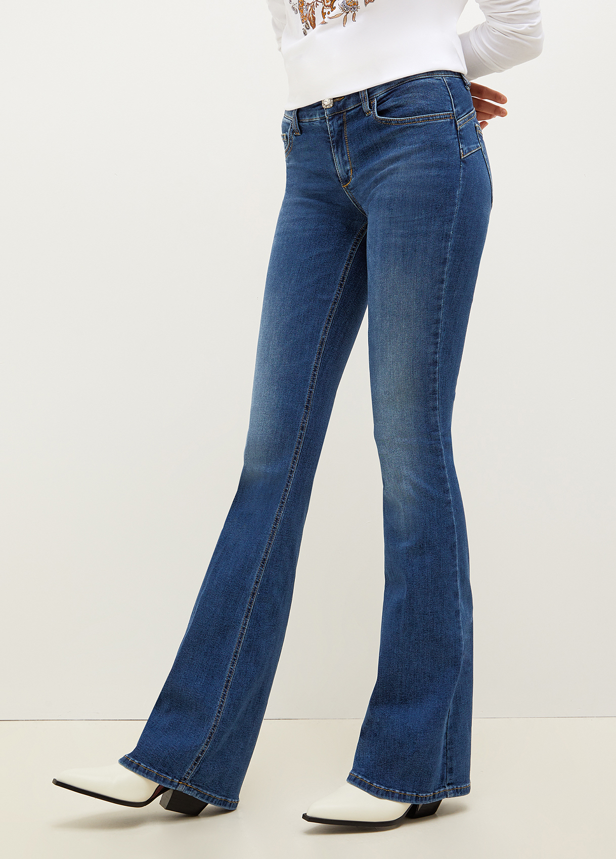 デニム・ジーパン LIU JO JEANS FLARE Eco-friendly flared jeans colour blue denim | Liu Jo