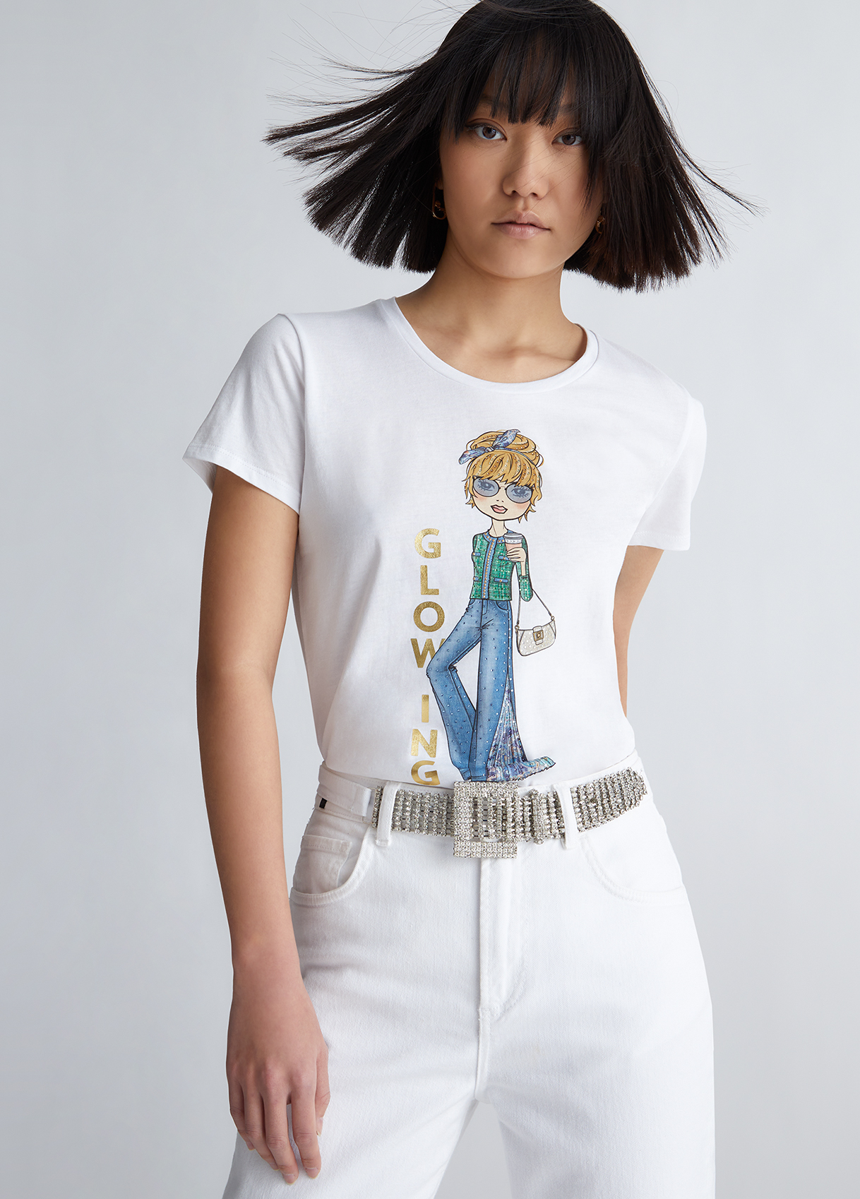 Liujo T-shirt Avec Imprimé Glowing Girl