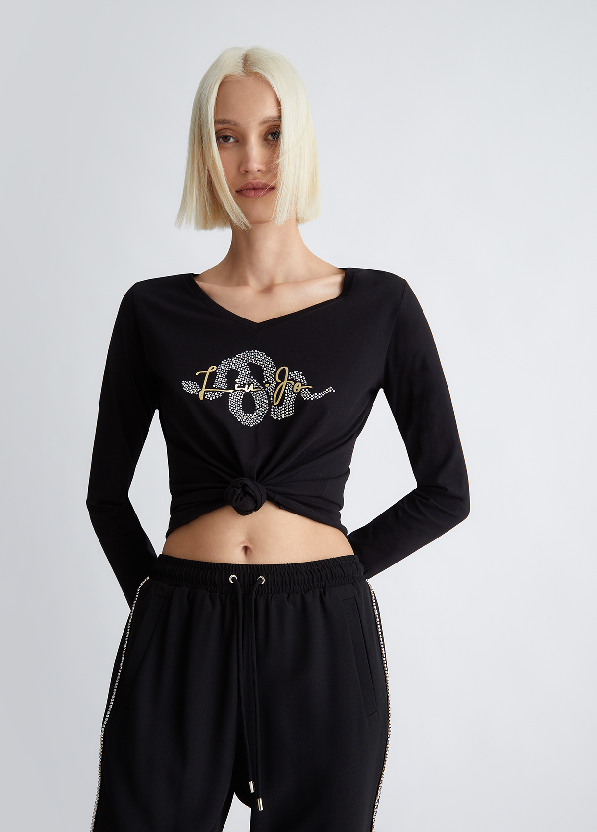 Liujo T-shirt Avec Logo Et Strass