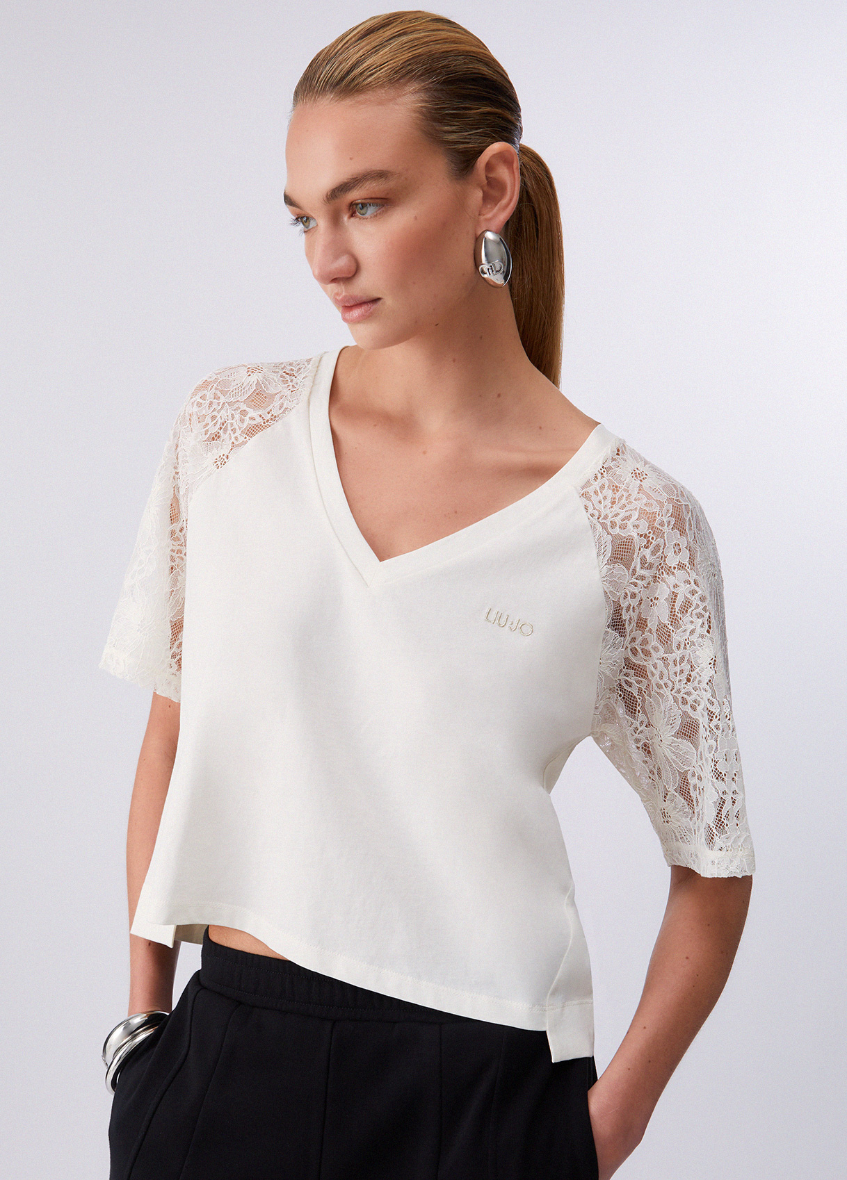 Liu Jo T-shirt With Lace Details