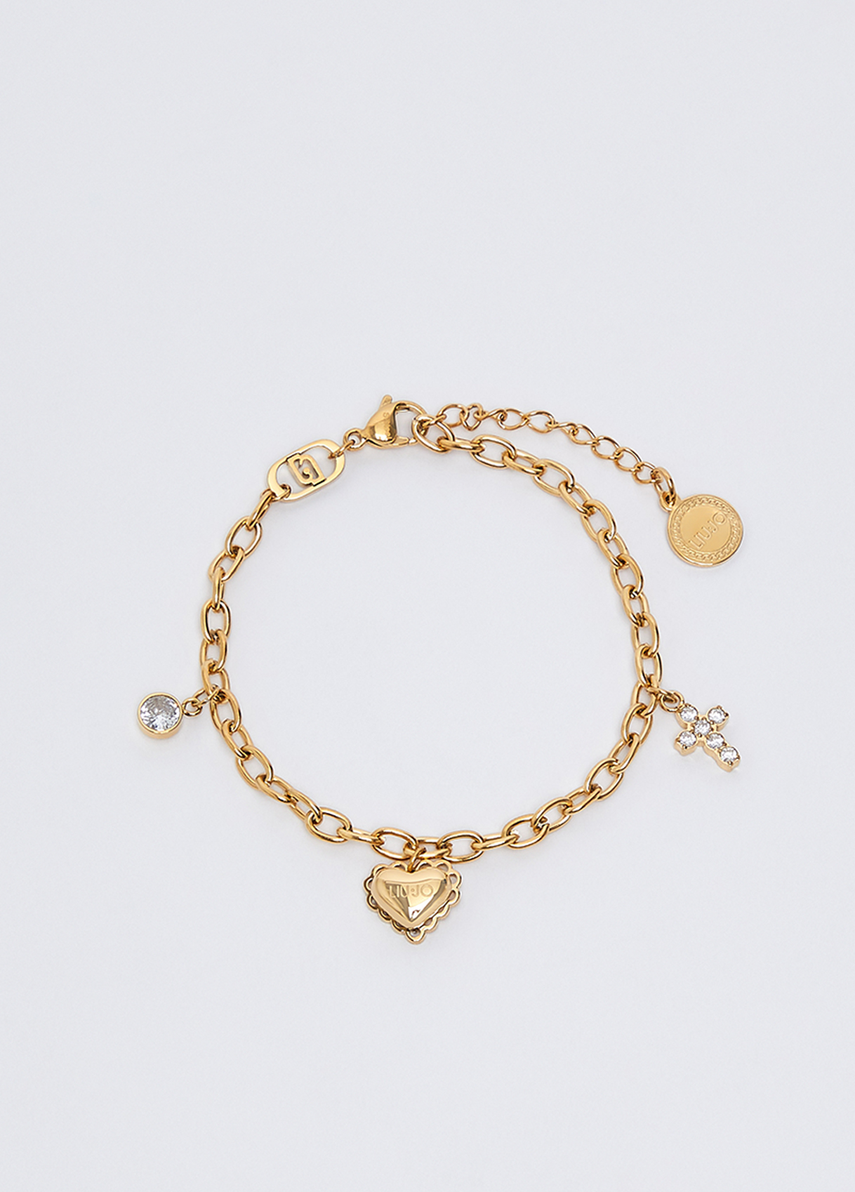 Liu Jo Bracelet Avec Cœur Et Croix Liu Jo Bracelet Avec Cœur Et Croix