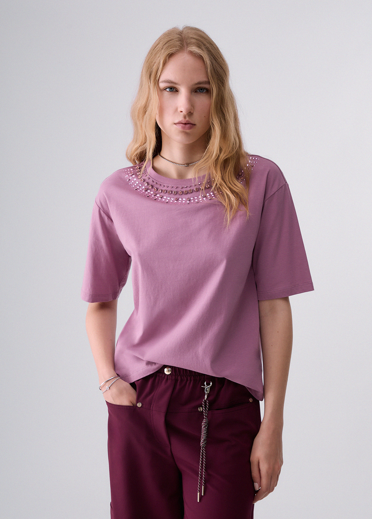 Liu Jo T-shirt With Jewel Embroidery