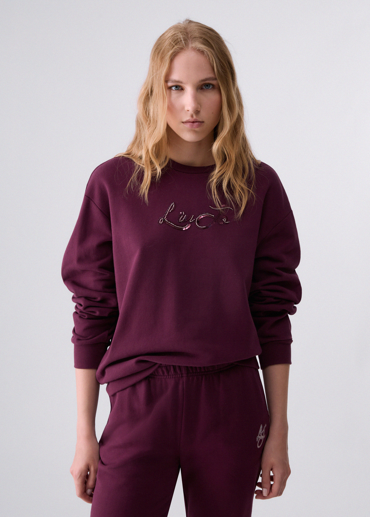 Liu Jo Sweatshirt With Jewel Embellishments