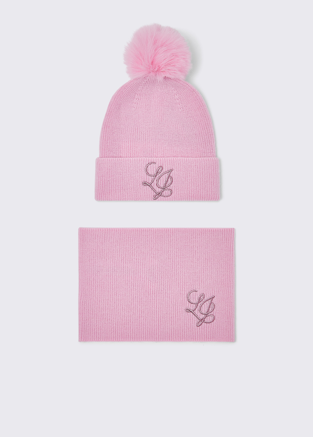 Liu Jo Knitted Hat And Neck Warmer Set