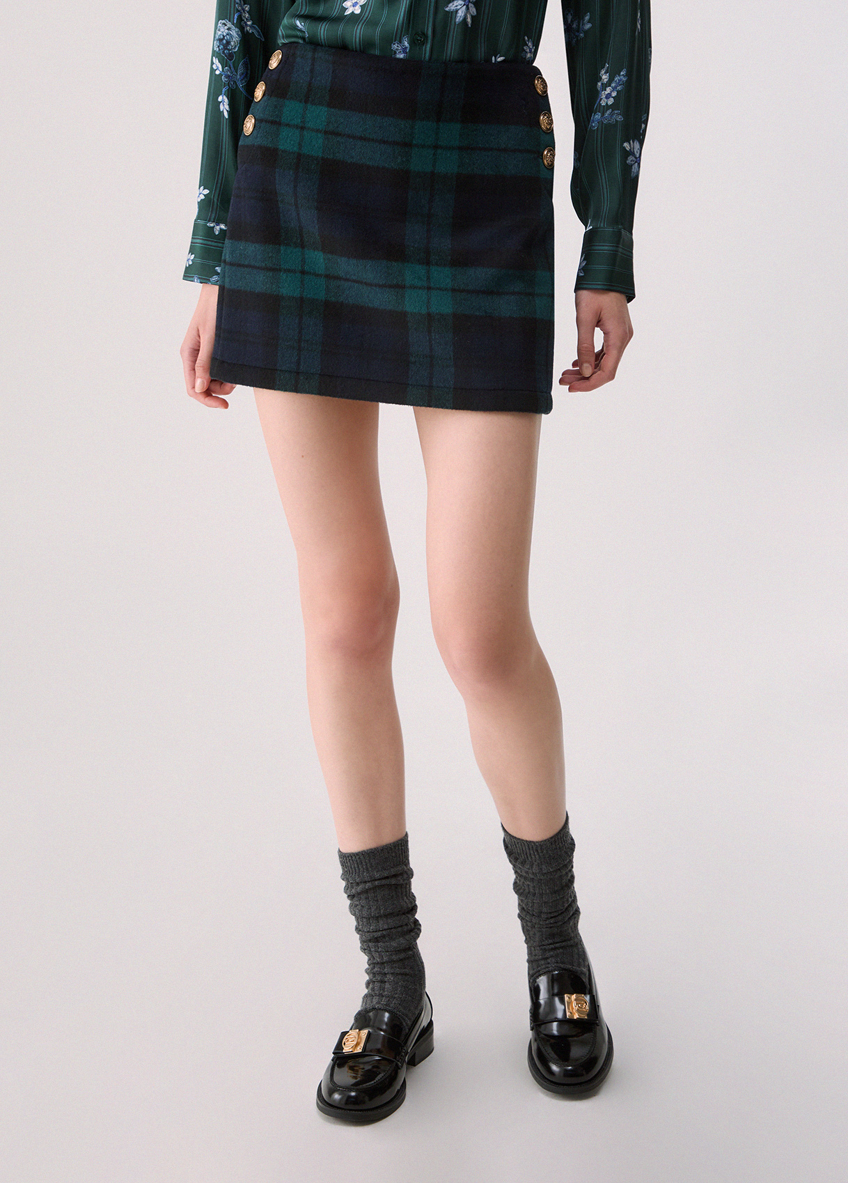 Liu Jo Mini-jupe Tartan En Laine Liu Jo Mini-jupe Tartan En Laine