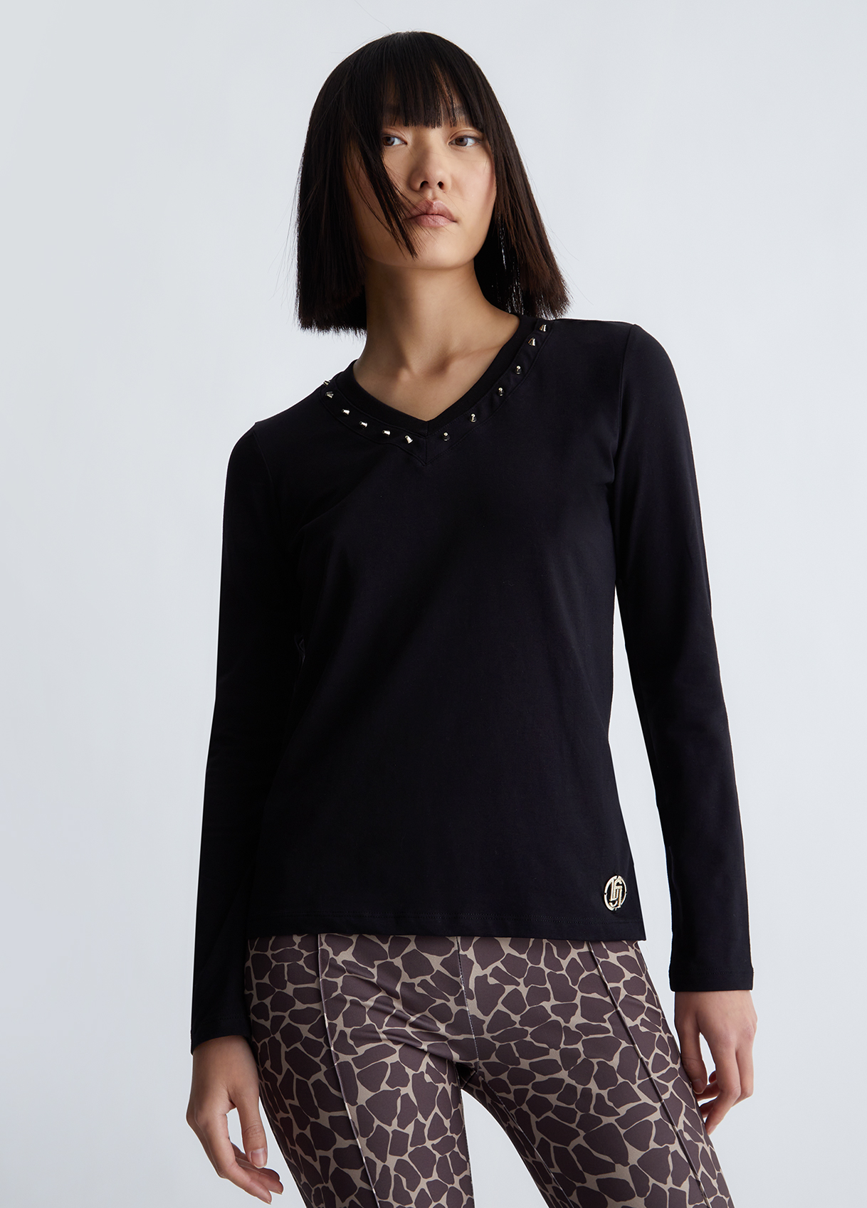 Liujo T-shirt Écoconçu Avec Clous