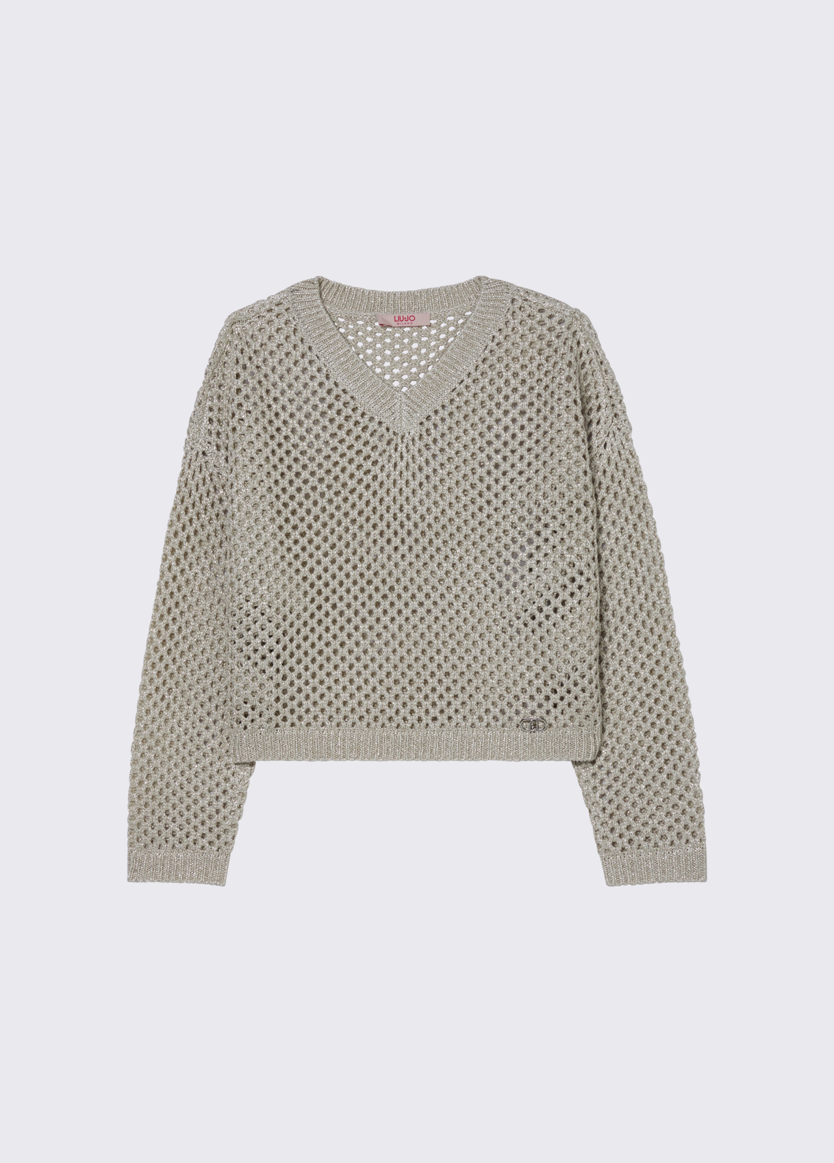 Liu Jo V-neck Mesh Pullover