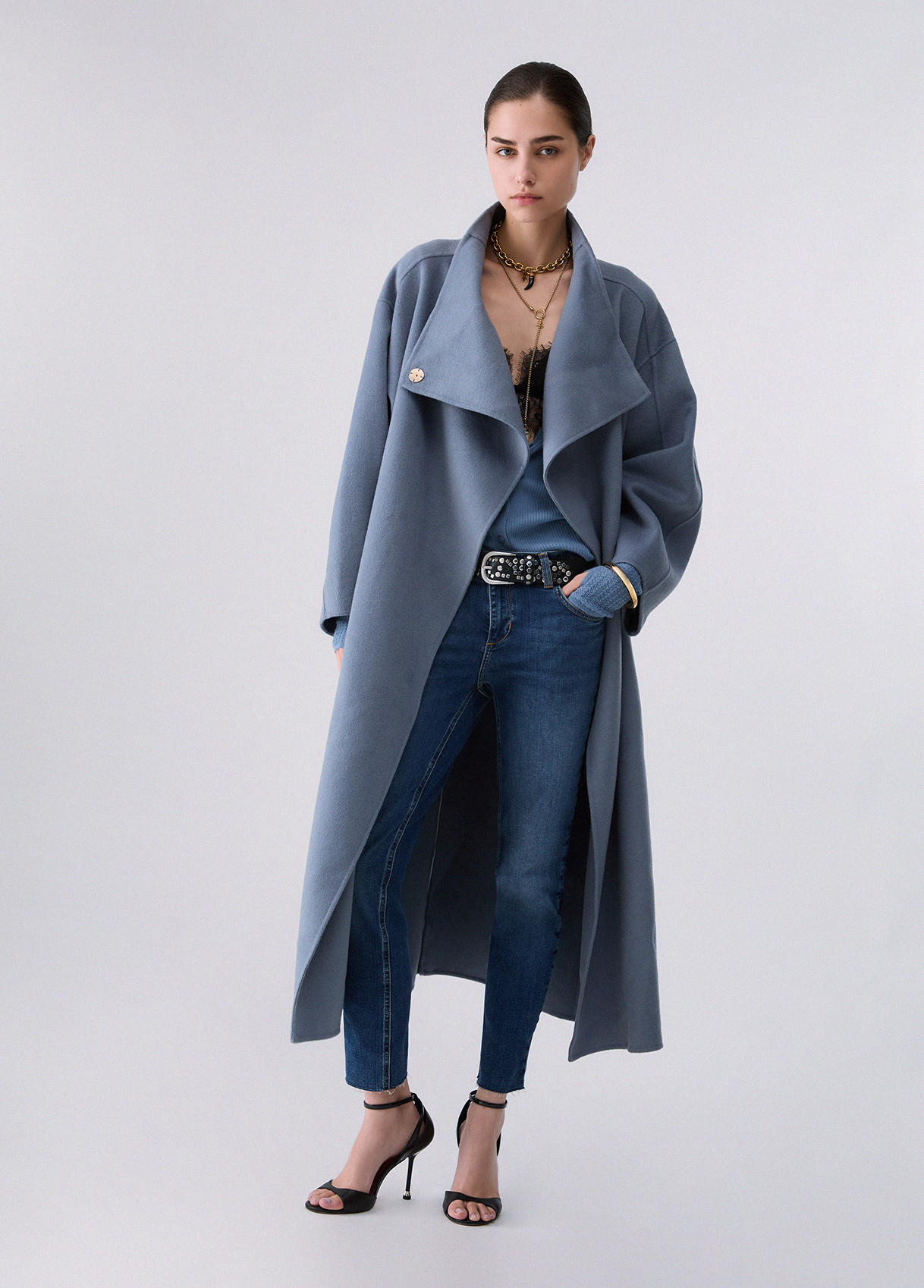 Liu Jo Manteau Oversize En Laine Liu Jo Manteau Oversize En Laine
