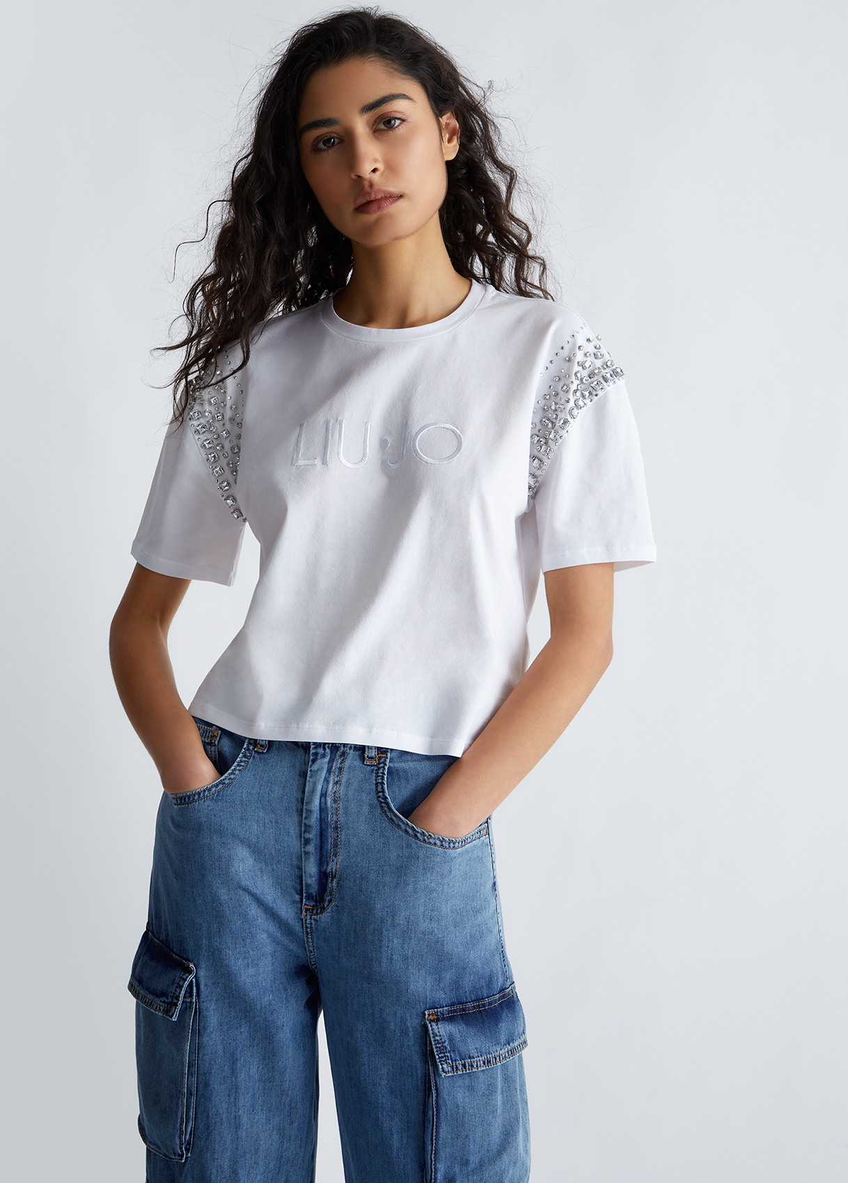 Liujo T-shirt Écoconçu Avec Strass