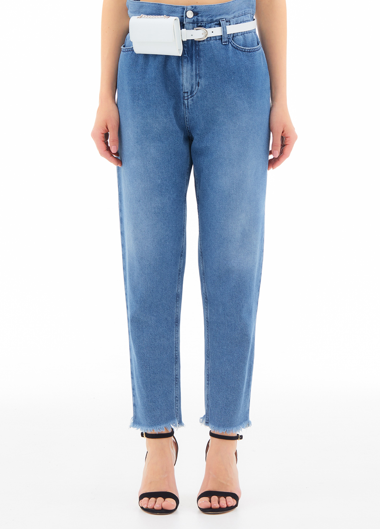 Liujo Jean Boyfriend Avec Poche Kangourou