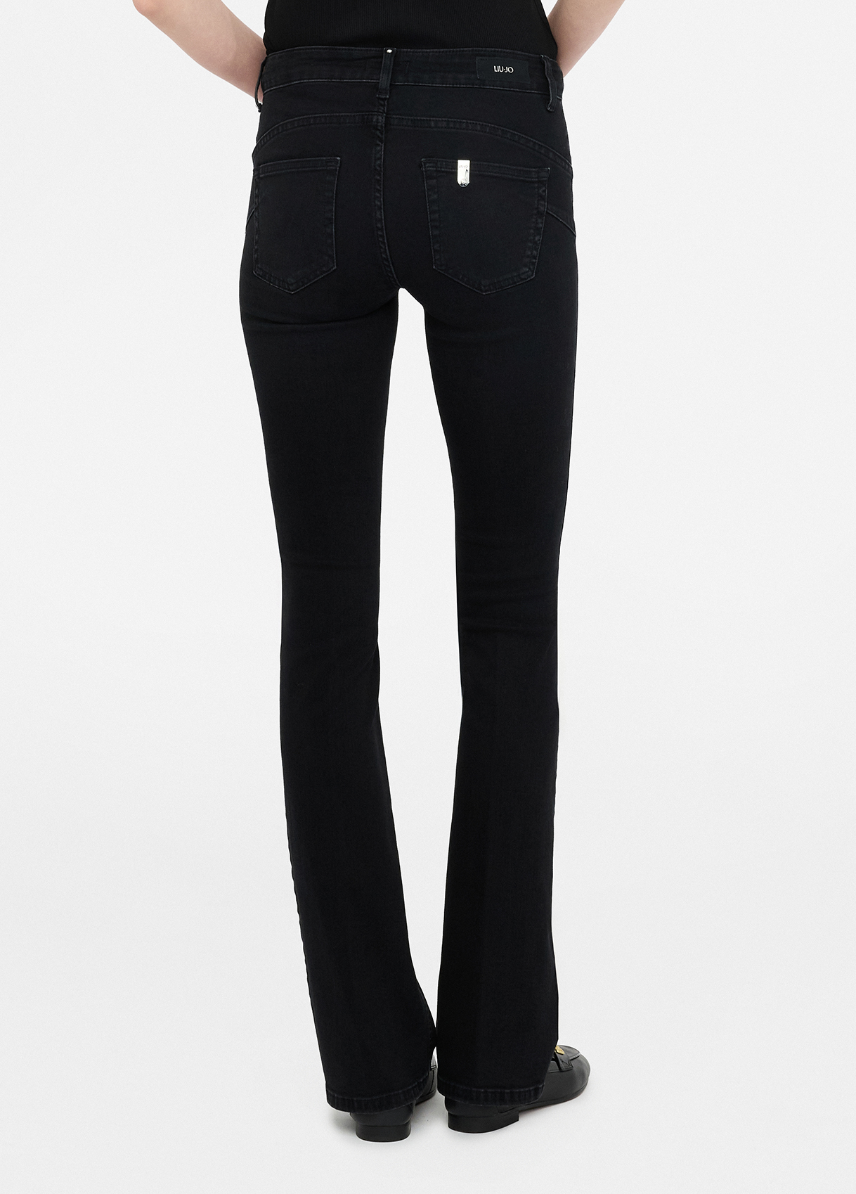 Bootcut Bottom Up jeans colour black denim | Liu Jo