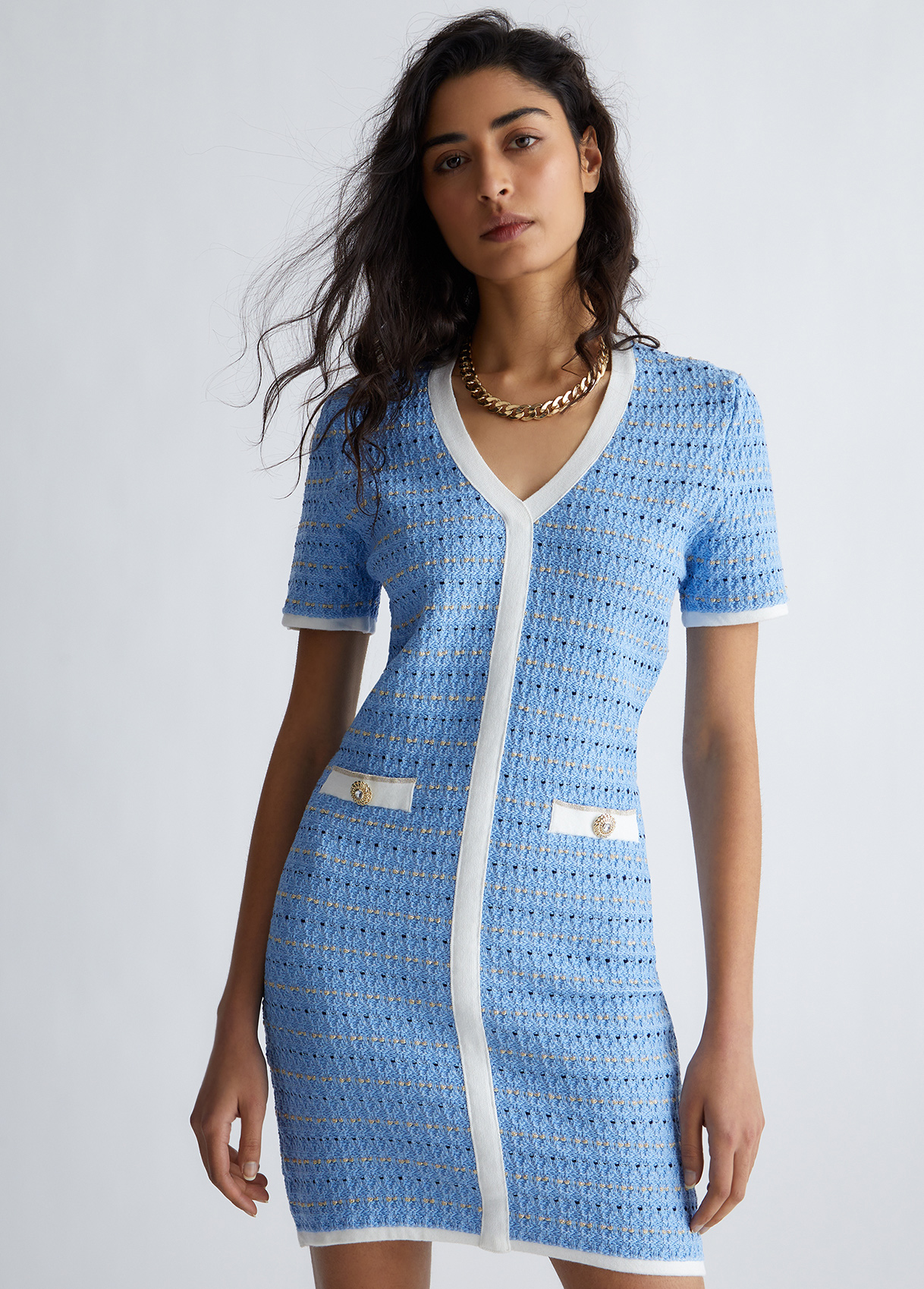 Liujo Robe En Maille Jacquard