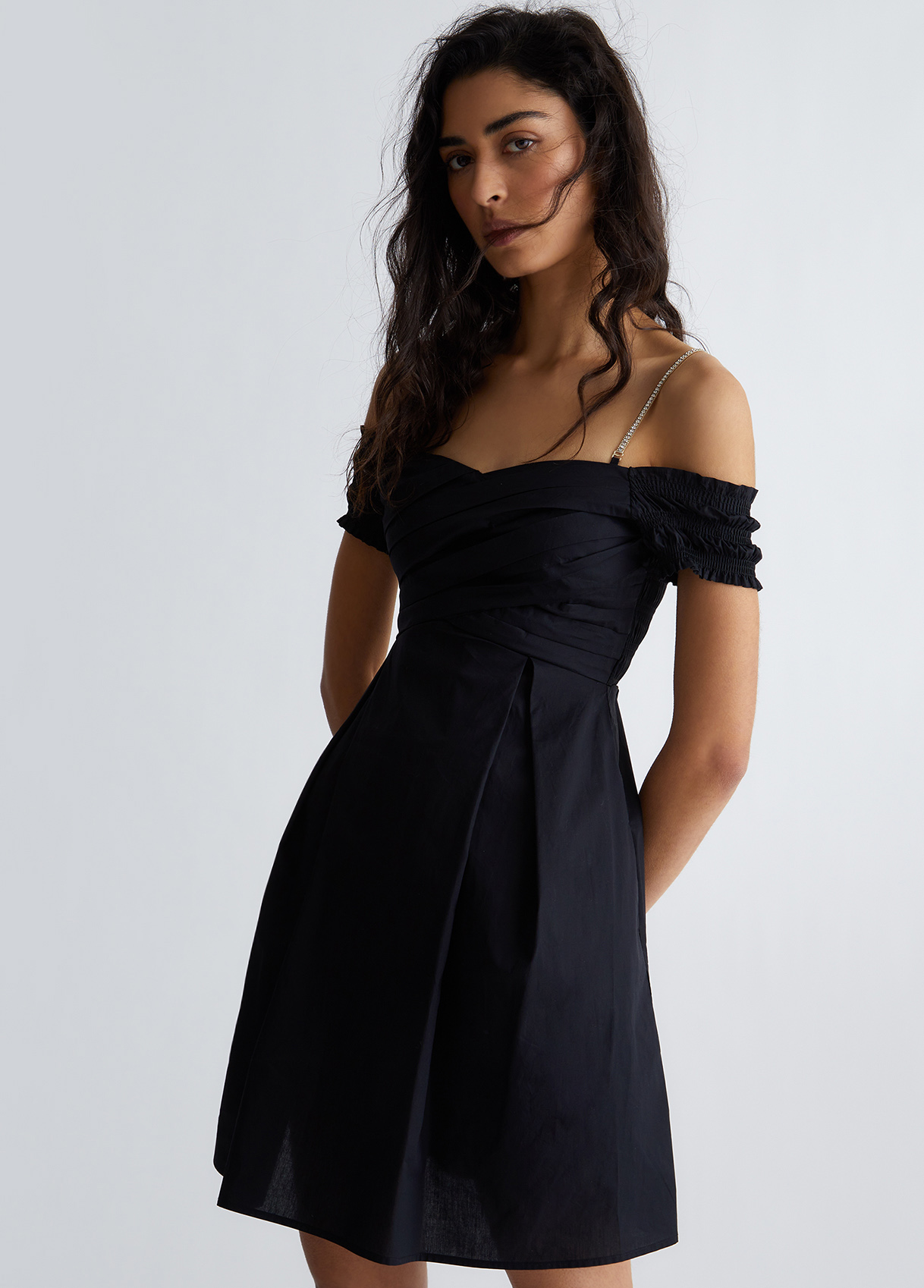 Liujo Robe En Popeline De Coton