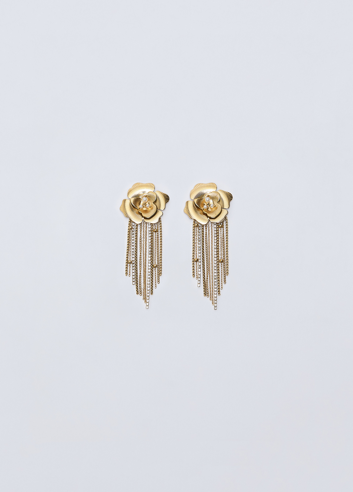 Liu Jo Boucles D'oreilles Avec Rosa Et Franges
