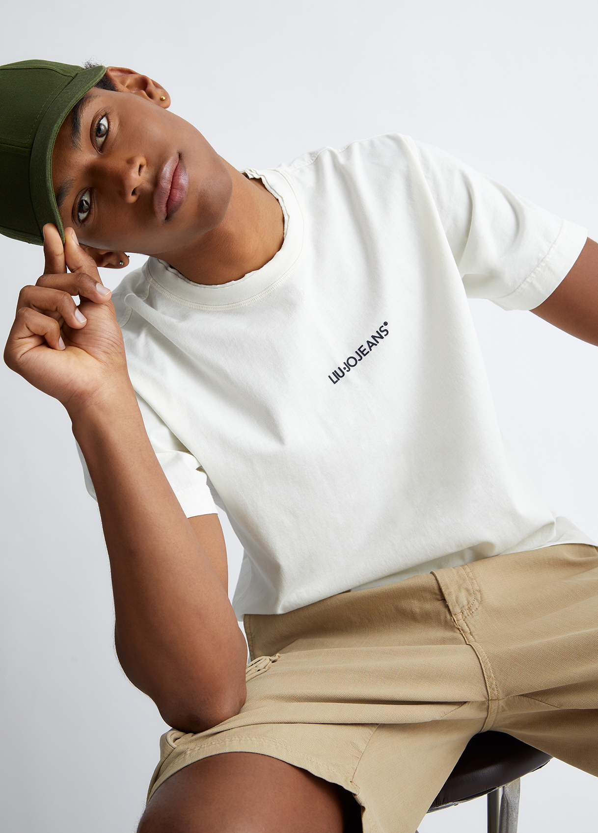 Liujo T-shirt Pour Homme Avec Logo