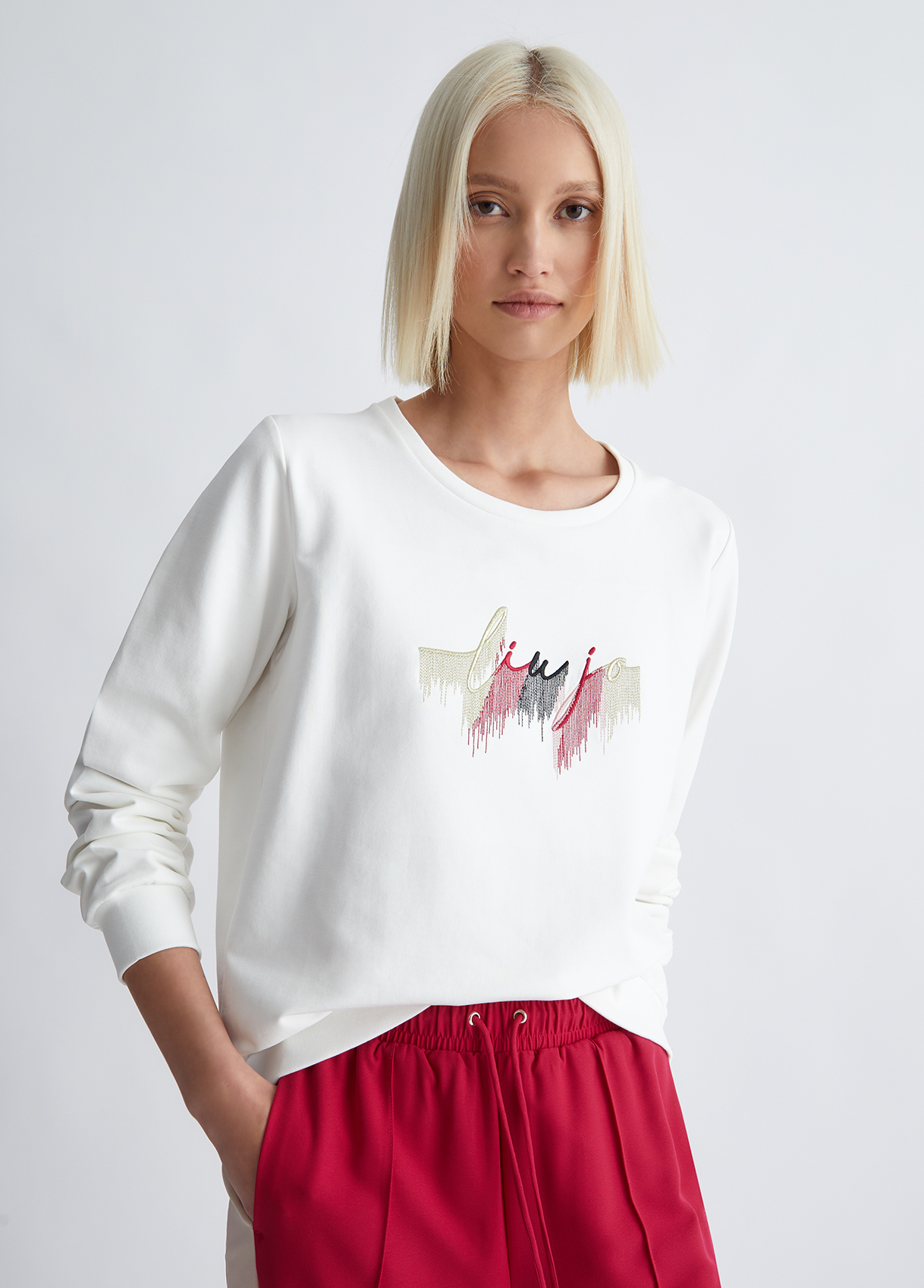 Liujo Cardigan En Molleton De Coton Écoconçu