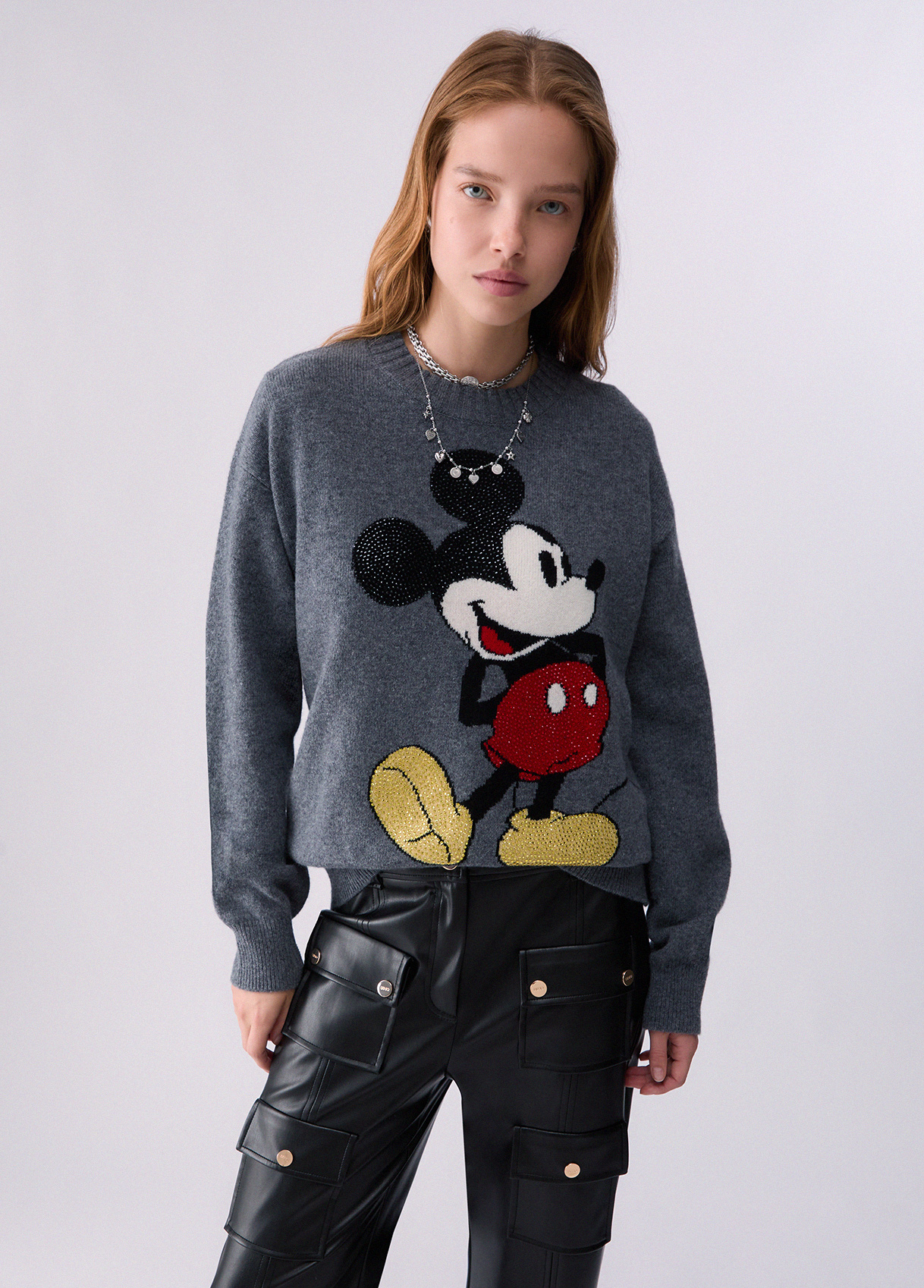 Liu Jo Mrs Mouse Wool Jacquard Sweater