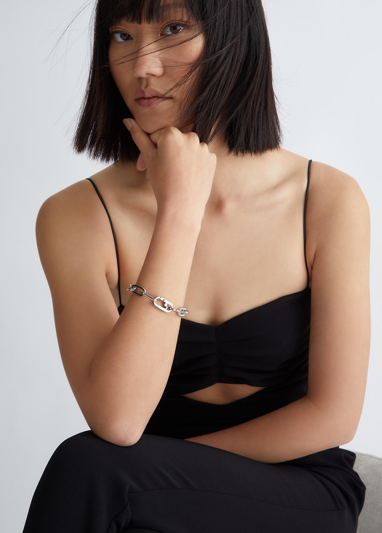 Liujo Bracelet Avec Chaîne Monogramme