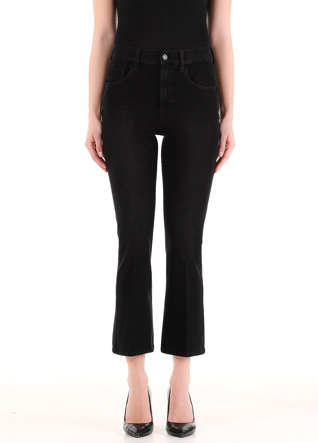 ankle length flared jeans