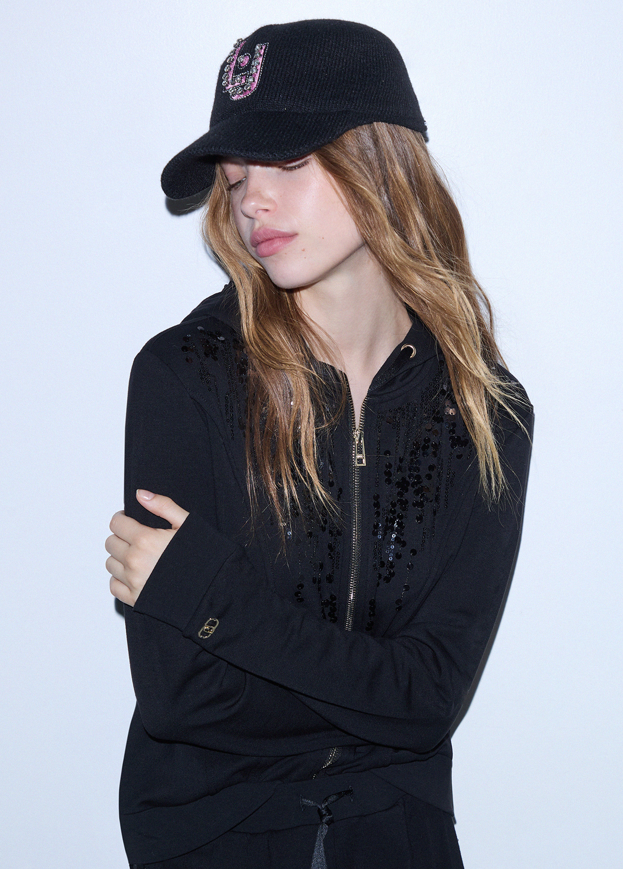 Liu Jo Baseball Cap With Jewel Embroidery
