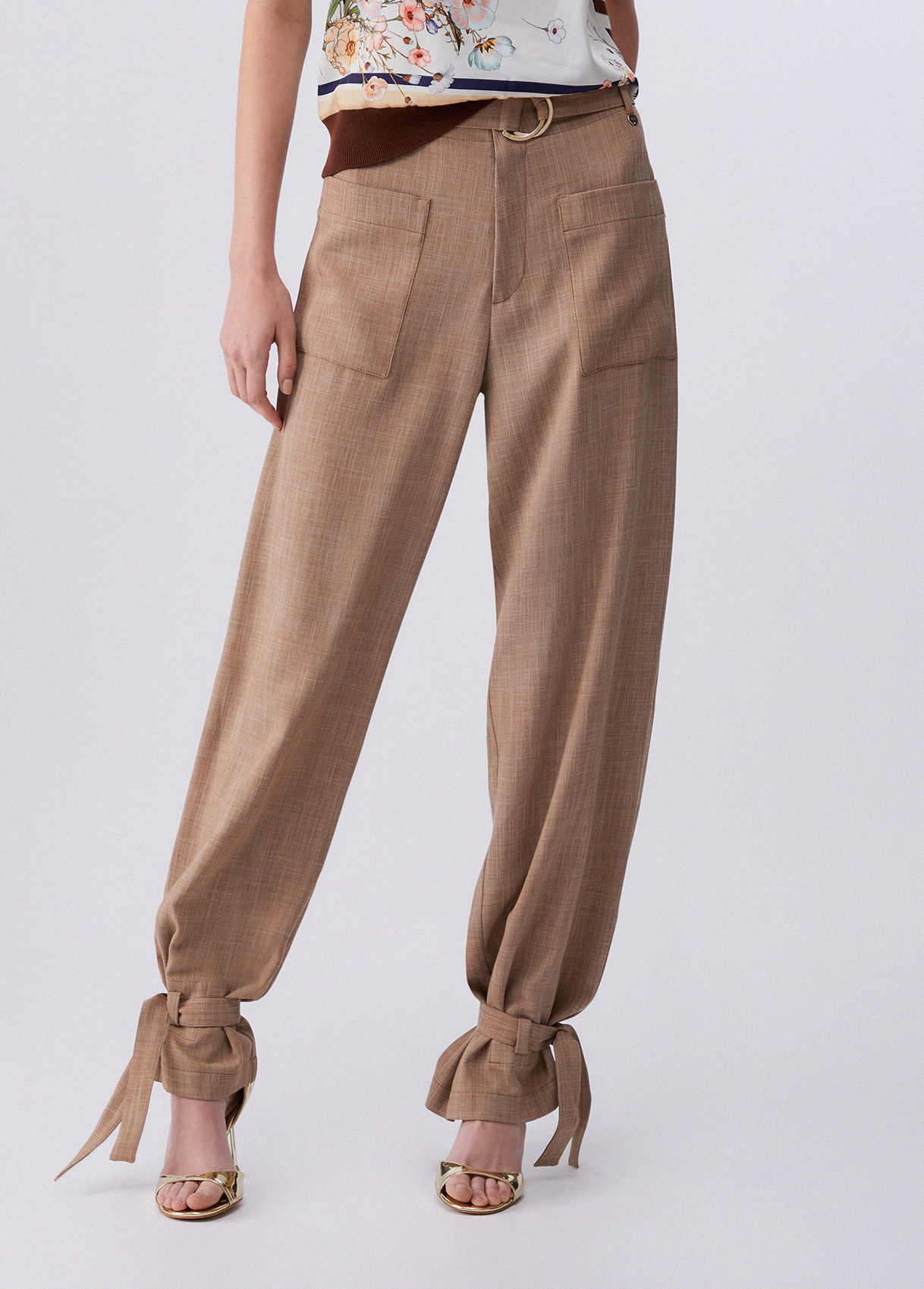 Liu Jo Mélange Fabric Trousers