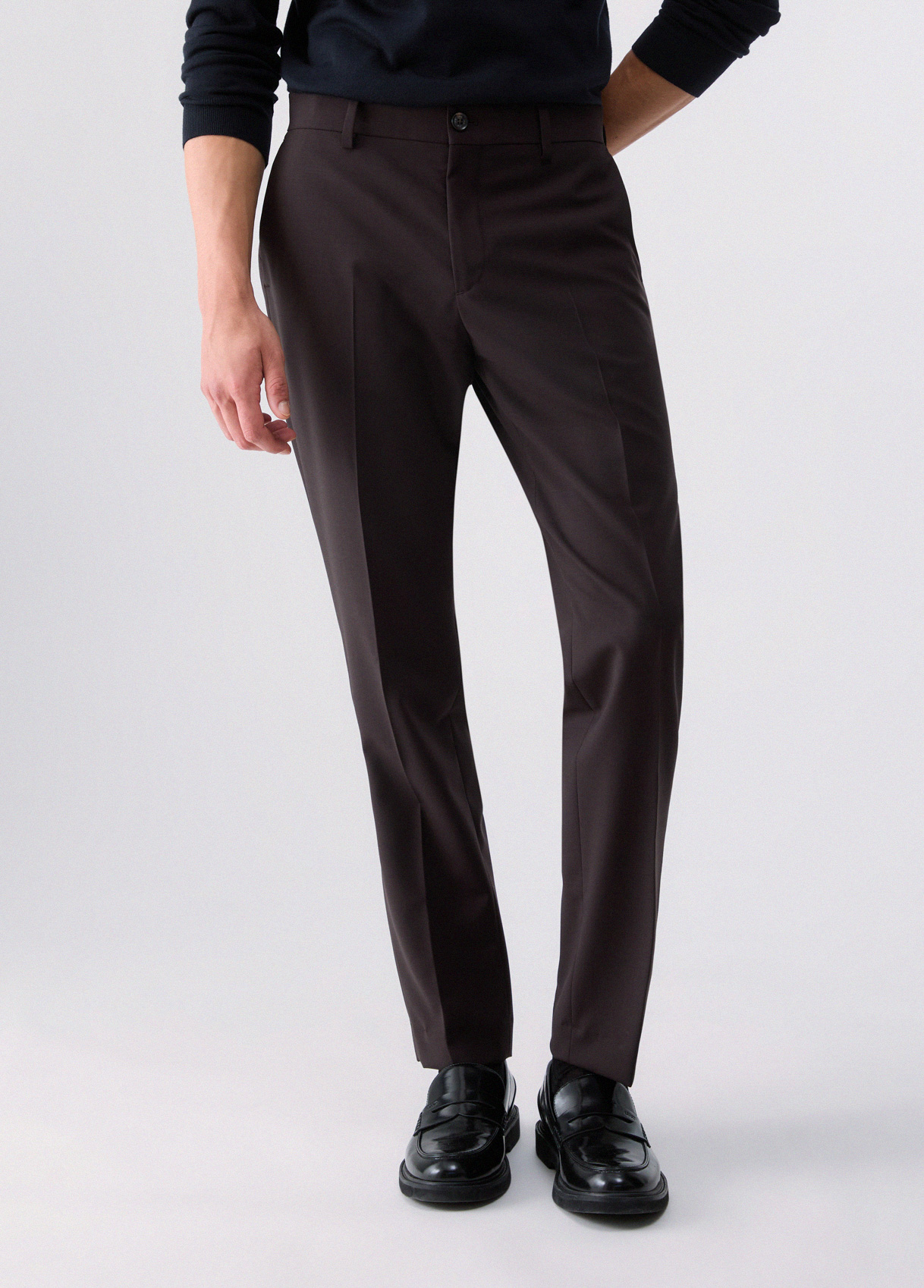 Liu Jo Pantalon Chino En Mélange De Laine Liu Jo Pantalon Chino En Mélange De Laine