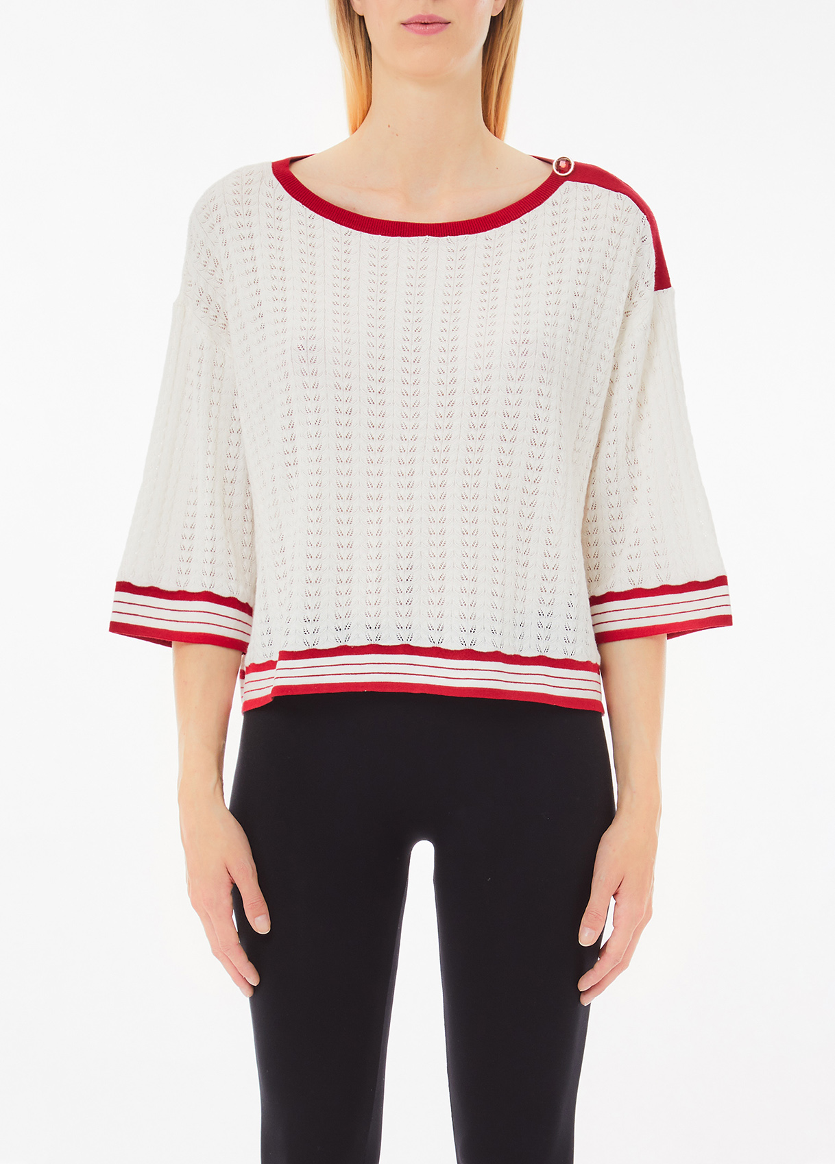 Liu Jo Cotton And Cashmere Sweater