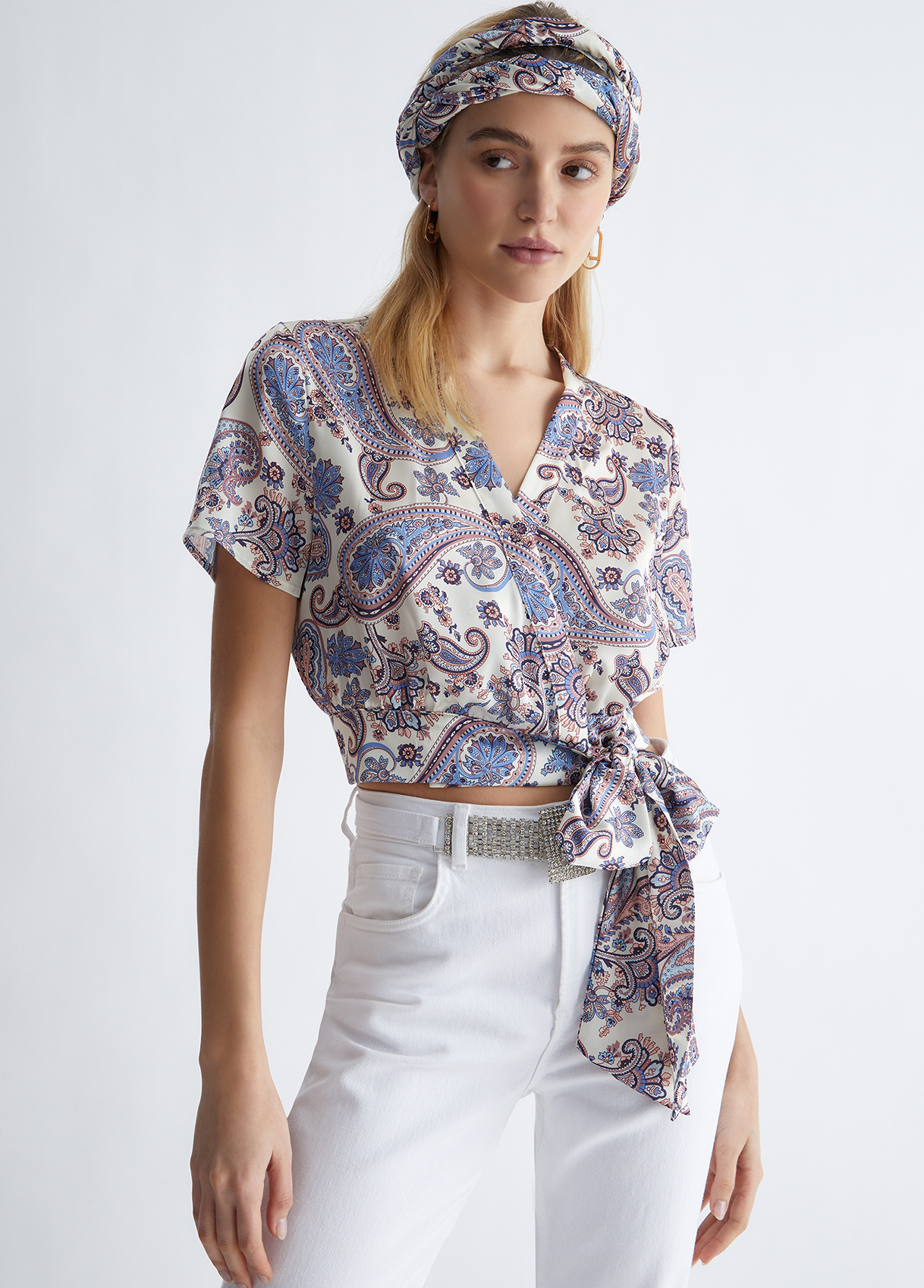 Liujo Blouse Élégante Avec Nœud