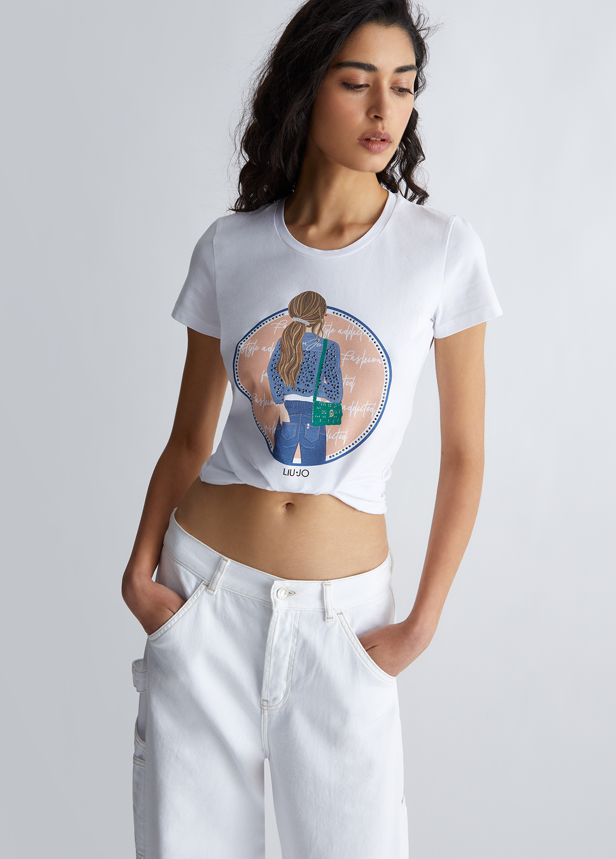 Liujo T-shirt Avec Imprimé Girl