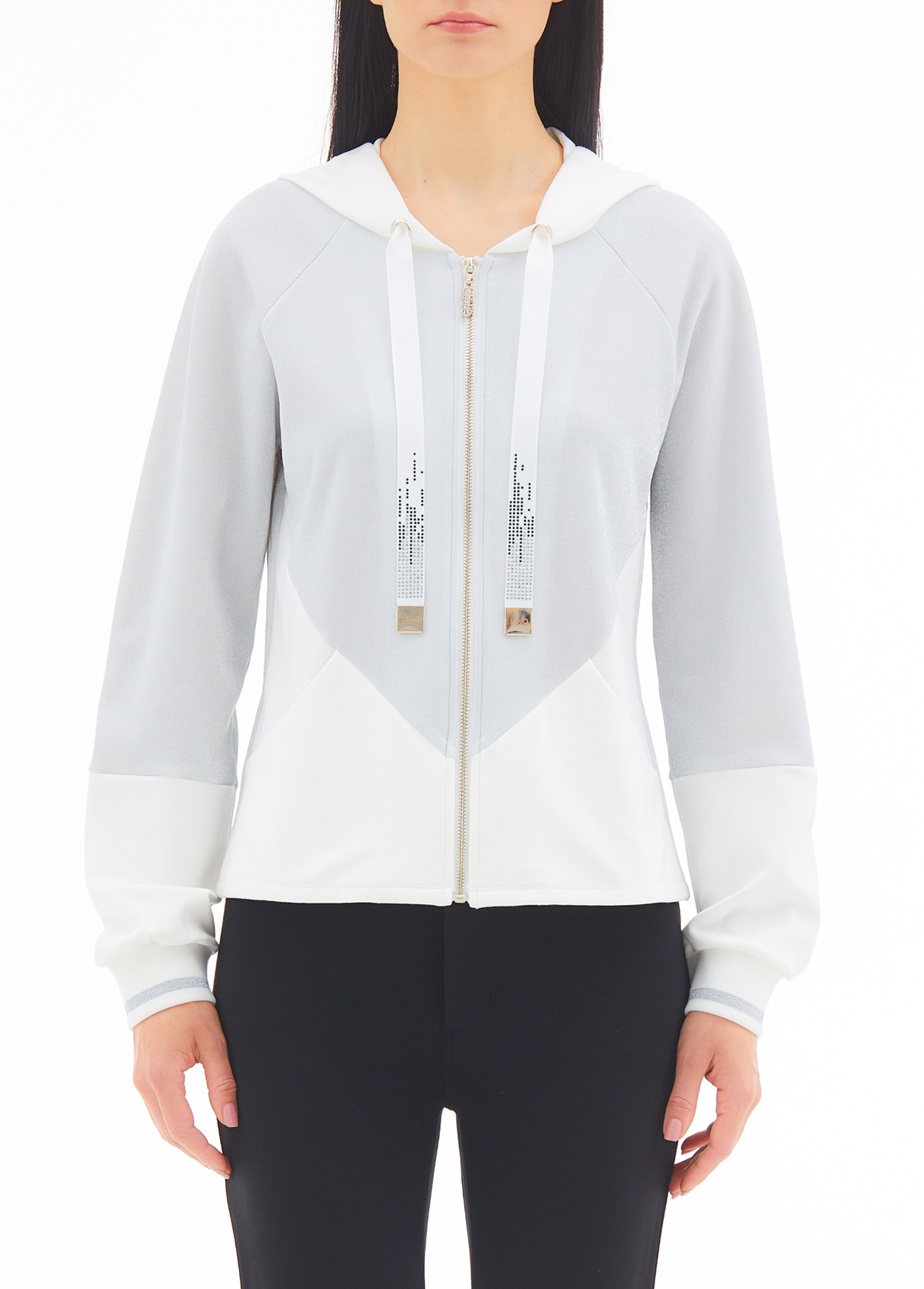 Liujo Veste En Molleton Avec Zip Et Capuche