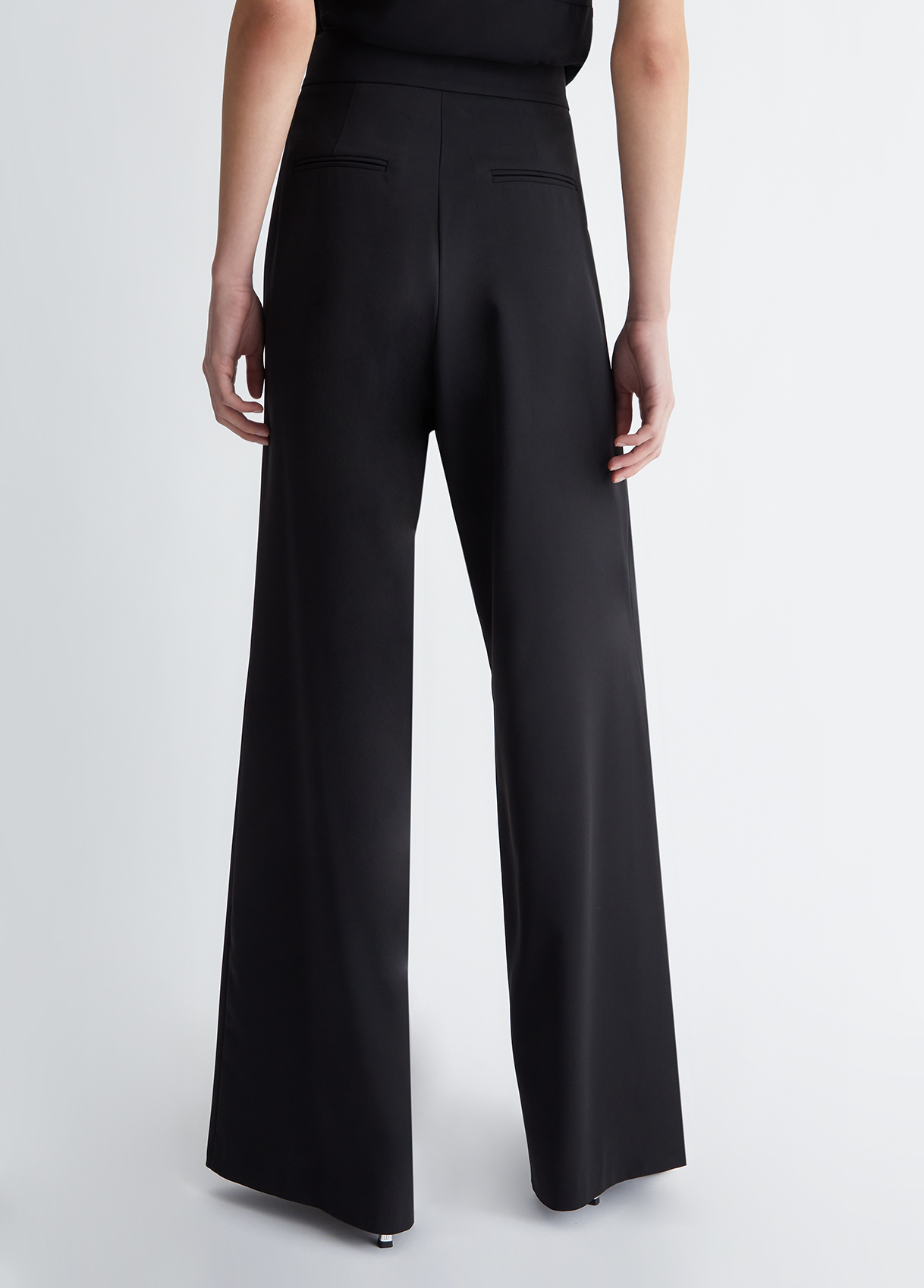 パンツ LIU JO Woman Pants Black WA5341MS007 22222 Wide-leg trousers colour black | Liu Jo