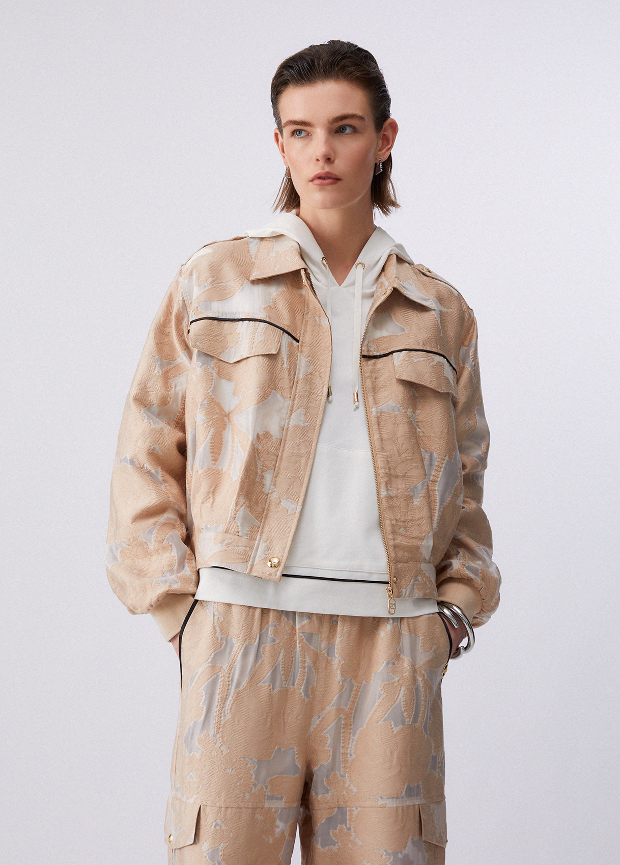 Liu Jo Organza Jacquard Jacket