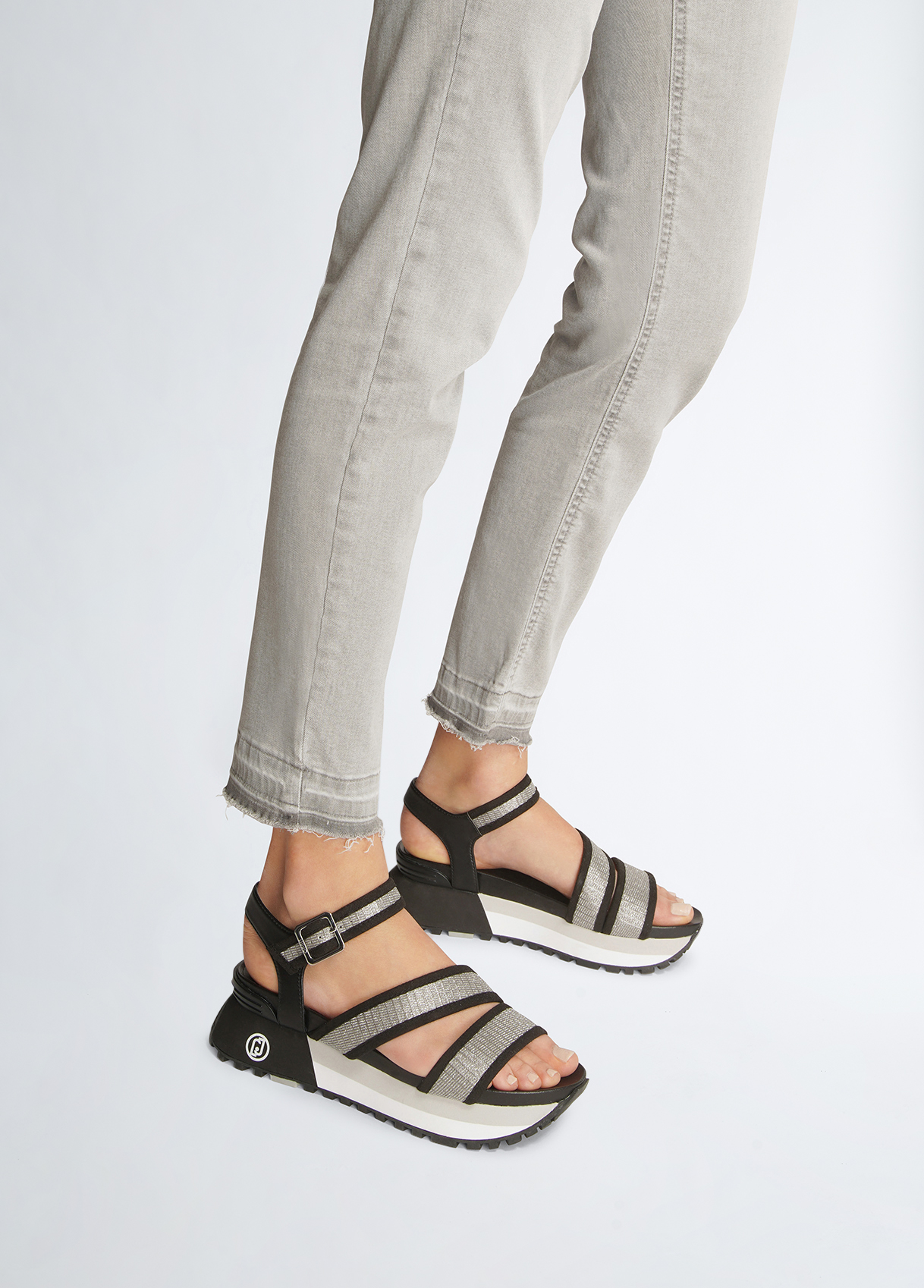 Liujo Sandales À Plateforme Avec Glitters