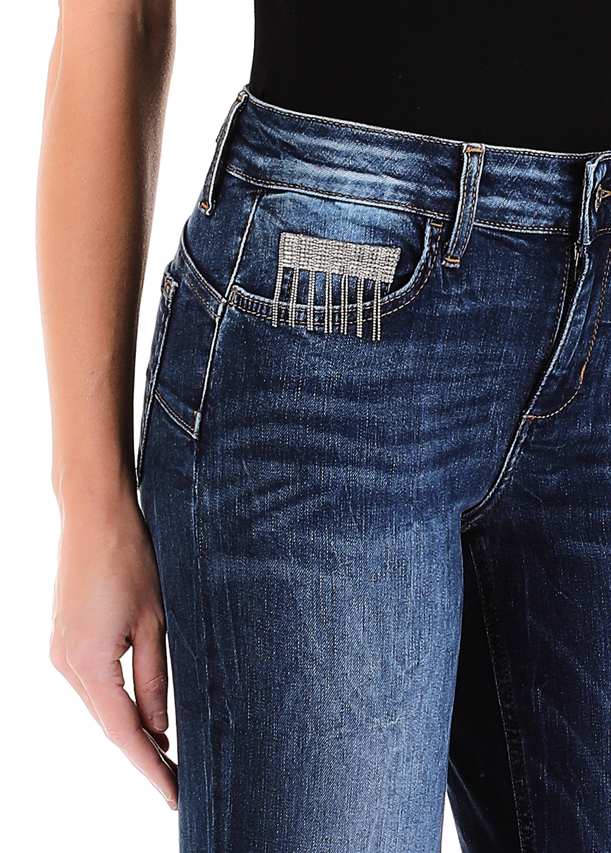デニム・ジーパン LIU JO Woman Jeans Violet WA5440T4282 63930 Liu Jo Better flared jeans colour light blue denim | Liu Jo